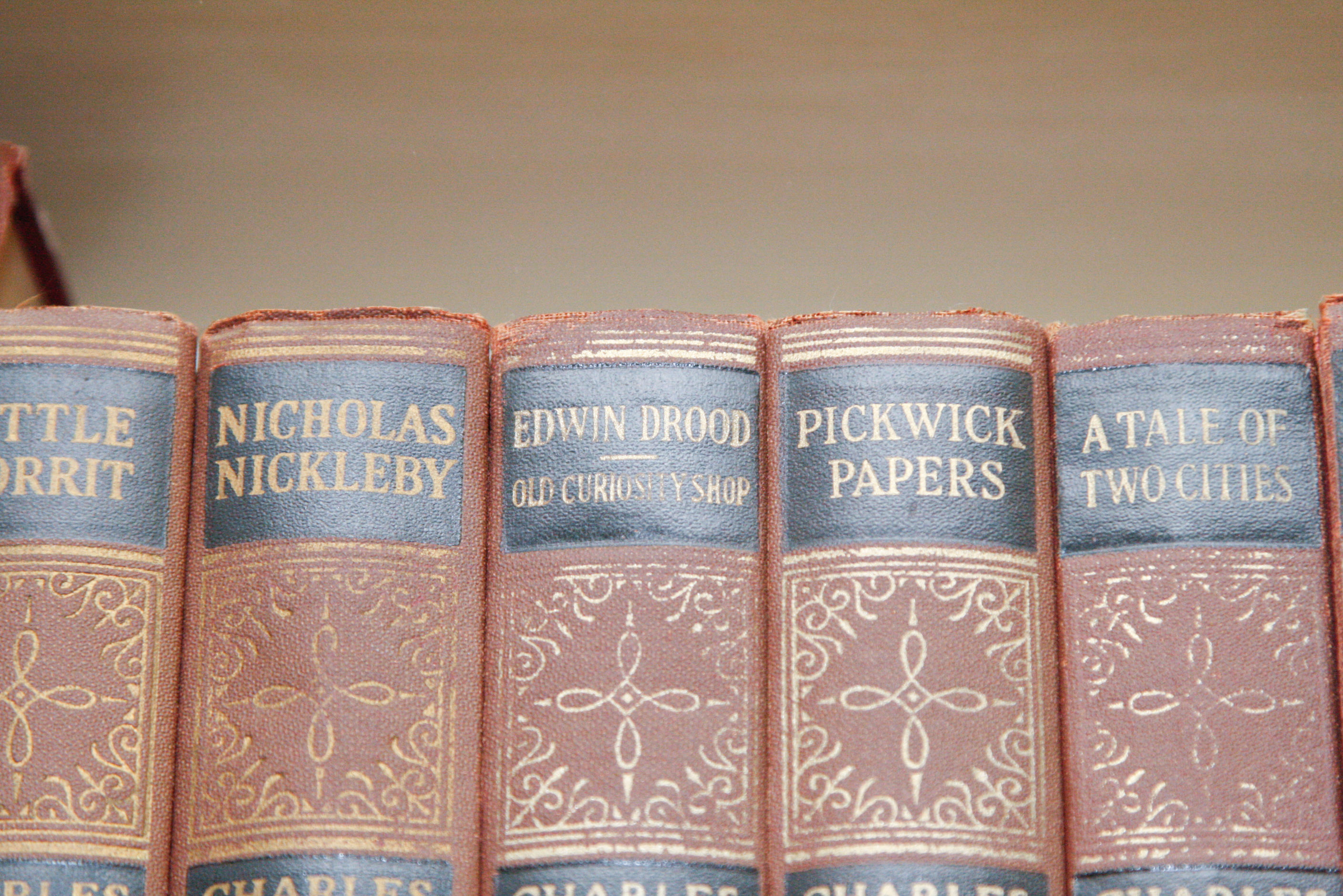 Antique Hardcover "The Works of Charles Dickens" in Twenty Volumes