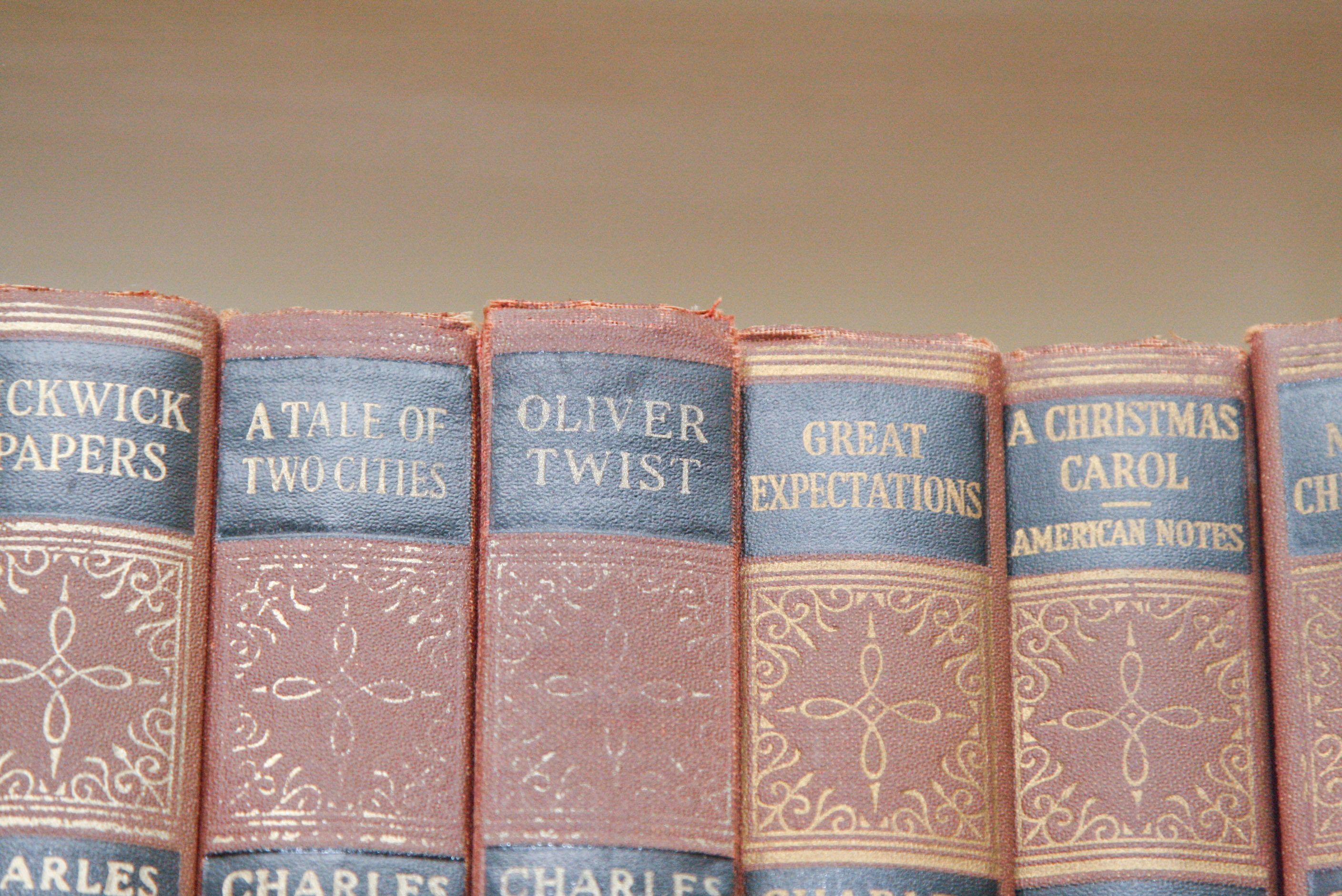 Antique Hardcover "The Works of Charles Dickens" in Twenty Volumes