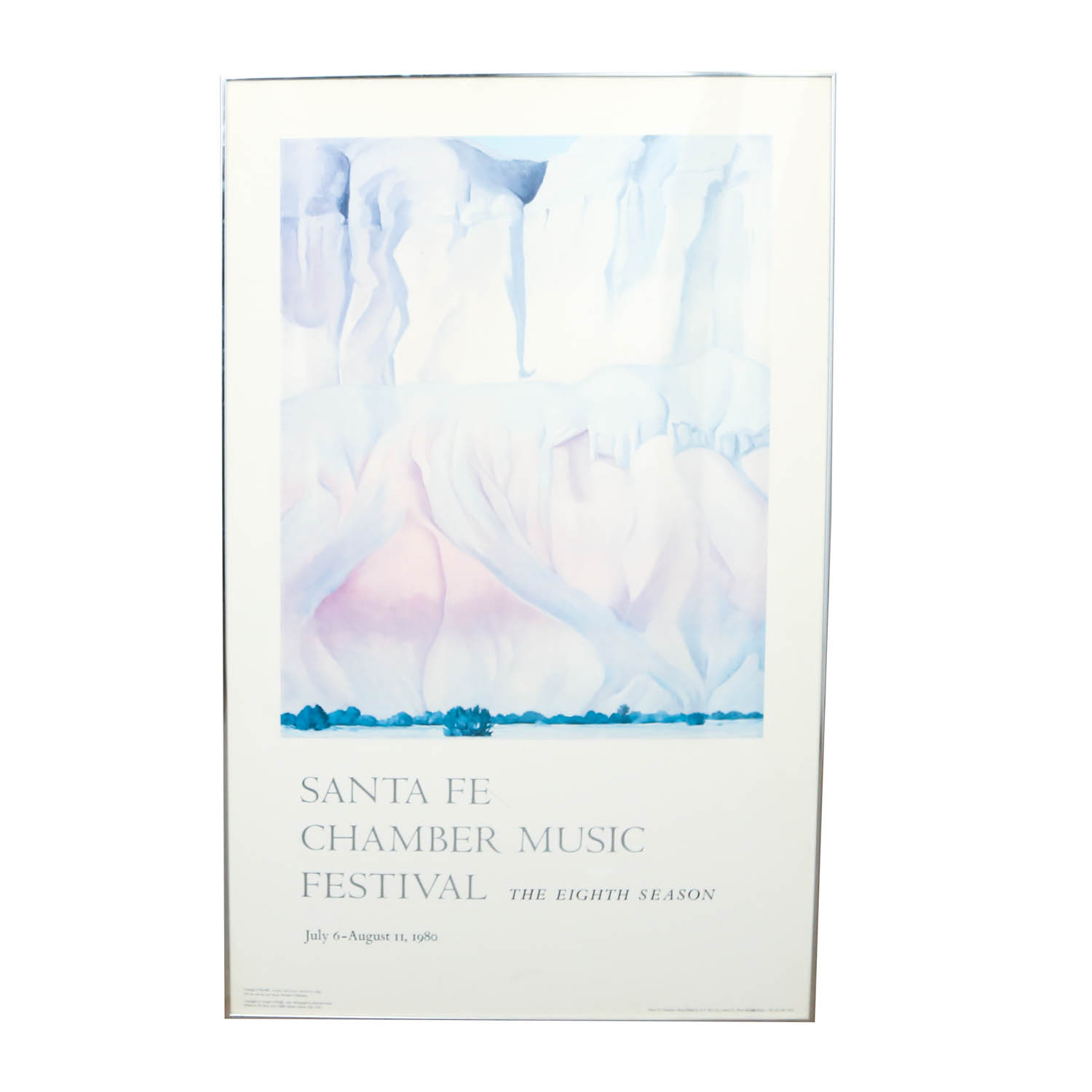 Sante Fe Chamber Music Festival Lithographic Poster Circa 1980