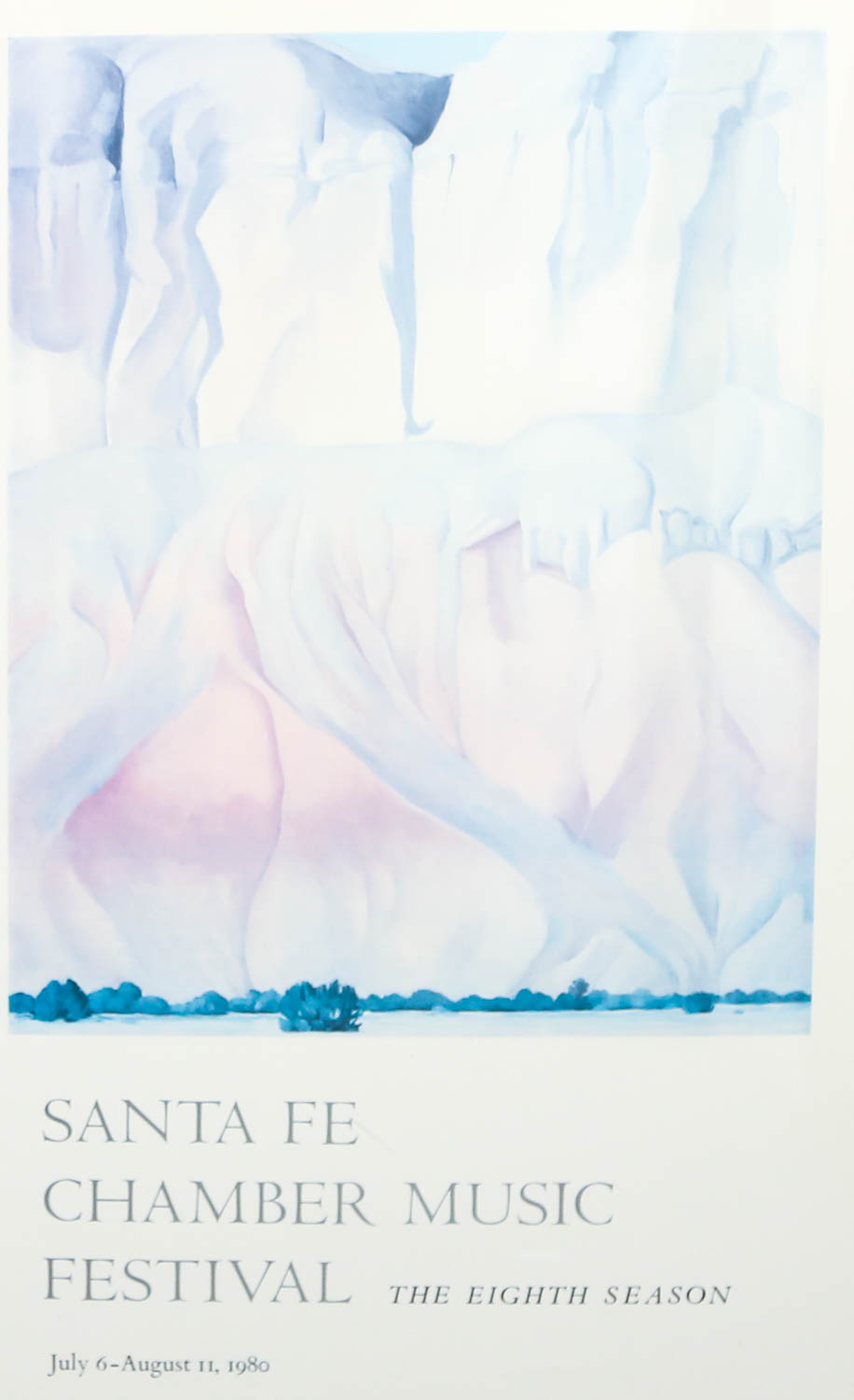 Sante Fe Chamber Music Festival Lithographic Poster Circa 1980
