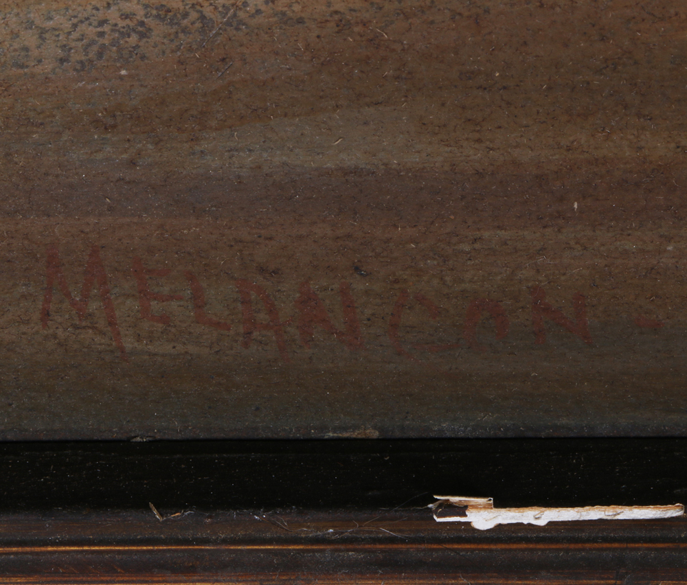 Eugene J. Melancon Signed Oil on Board Full Rigged Ship Seascape