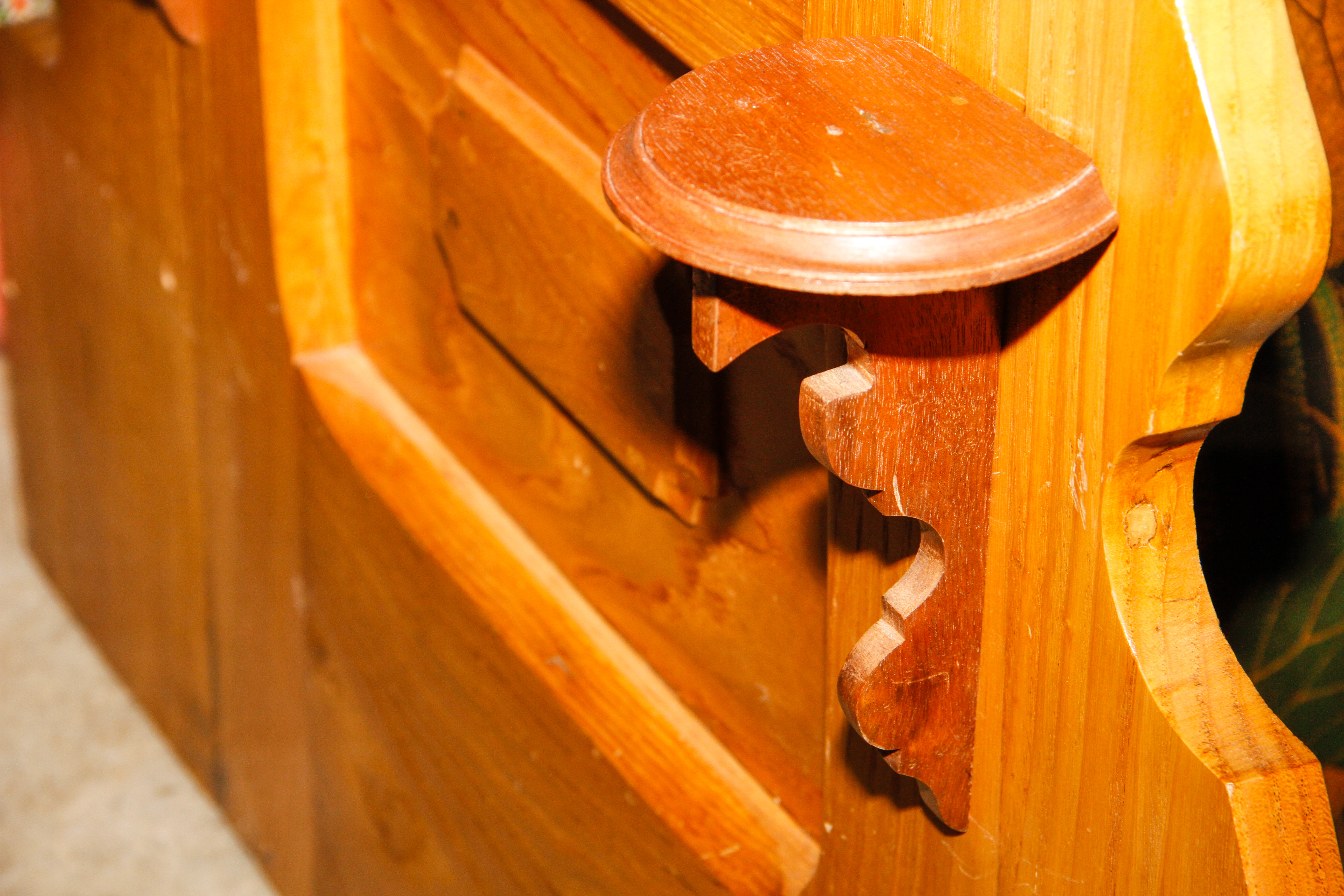 Oak Dresser with Vanity Mirror