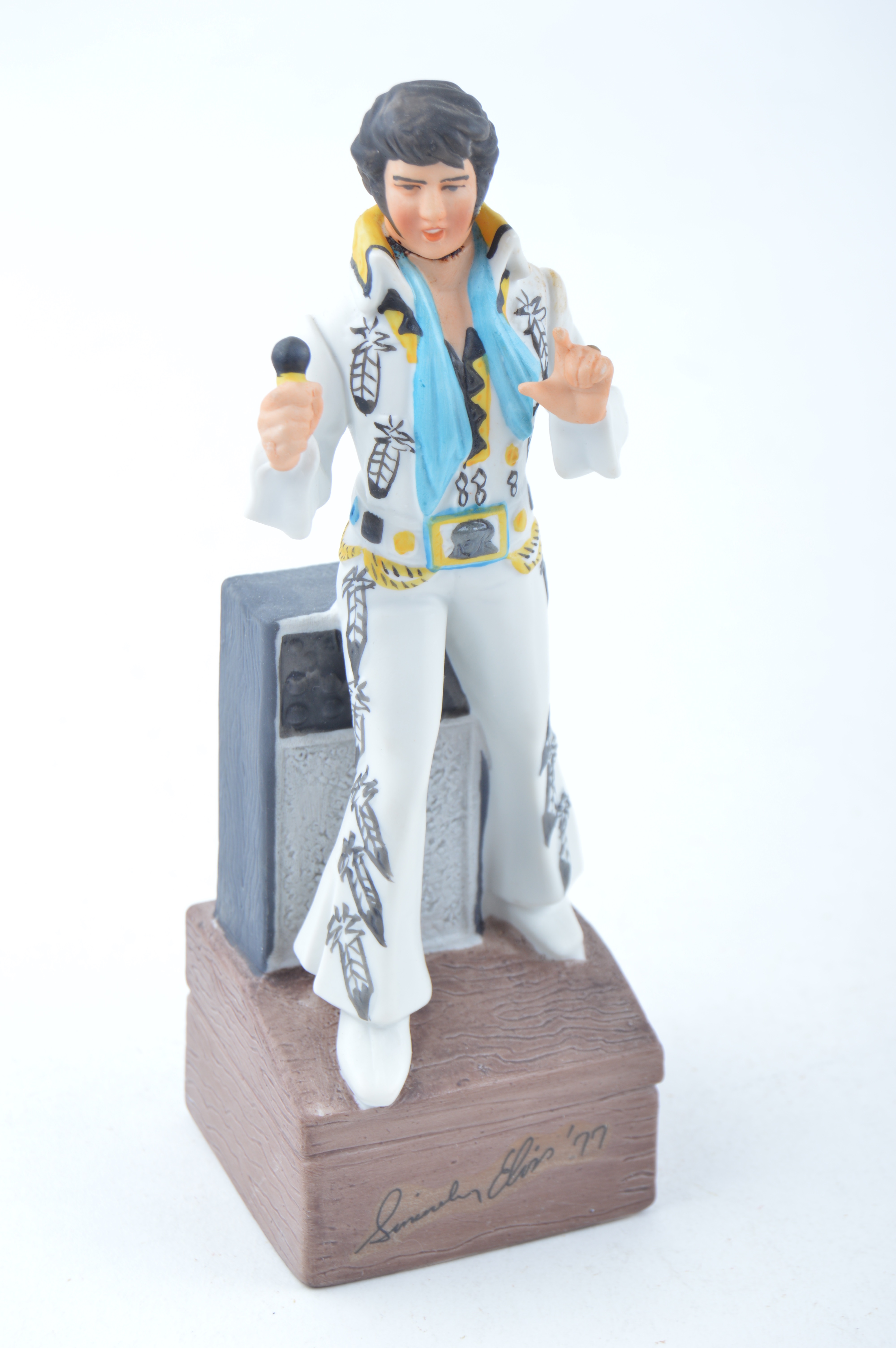 Four Elvis Presley Porcelain Musical Decanters