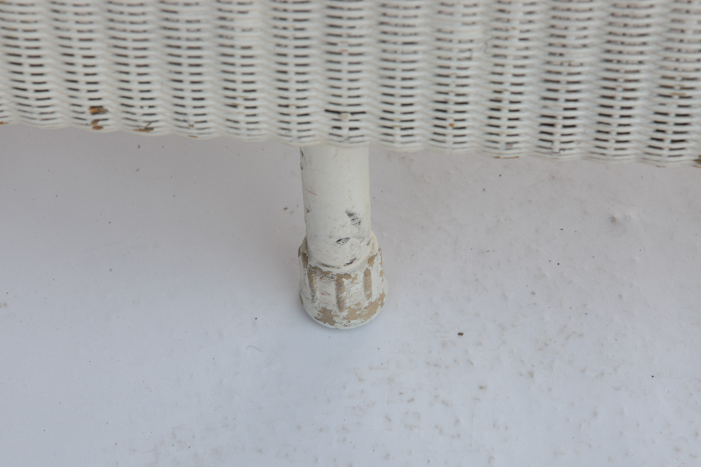 Vintage 1920s Camelback Wicker Sofa