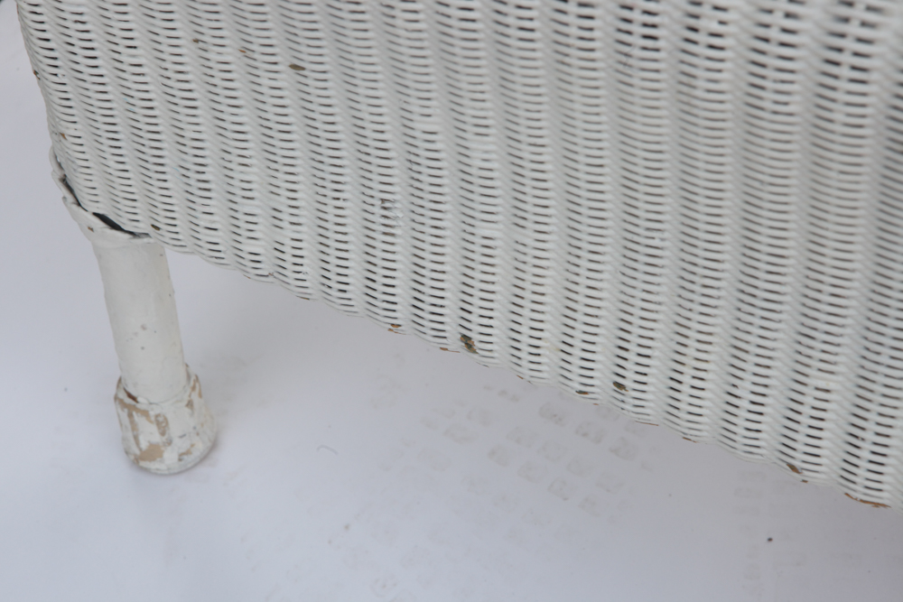 Vintage 1920s Camelback Wicker Sofa