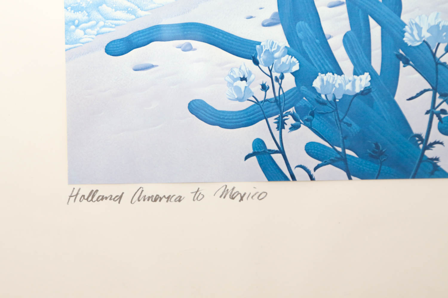 Wilson McLean	 "Holland America to Mexico" Signed Offset Lithograph