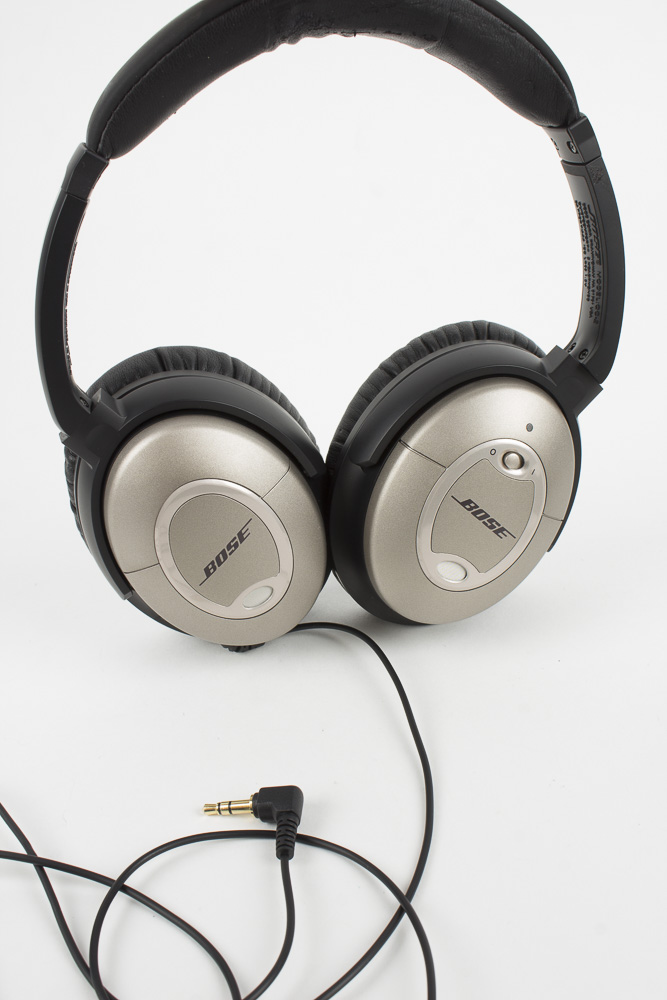 Bose "Quiet Comfort" Noise-Canceling Headphones and Portable CD Player