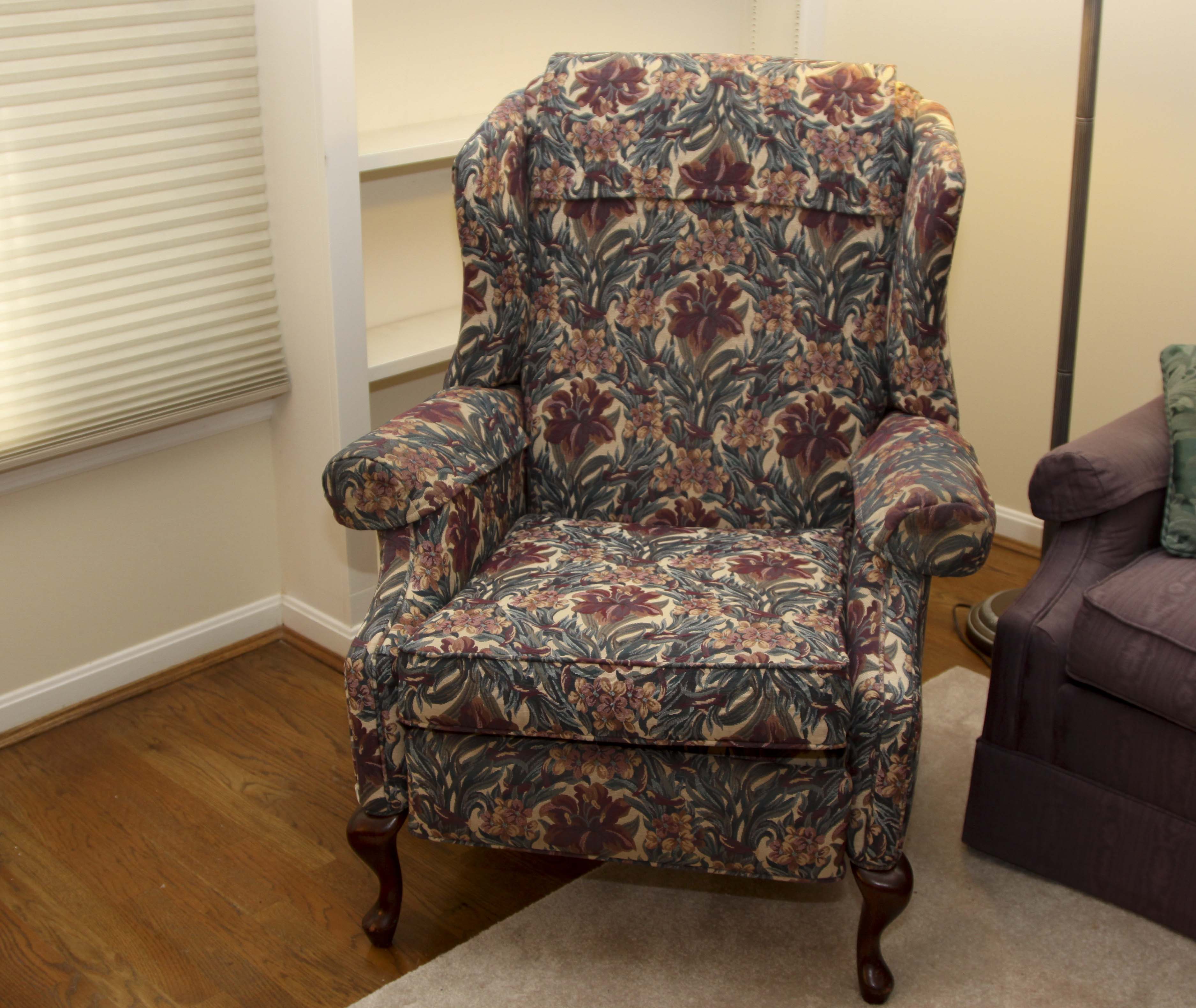 Queen Anne Style Recliner Chair by Norwalk Furniture