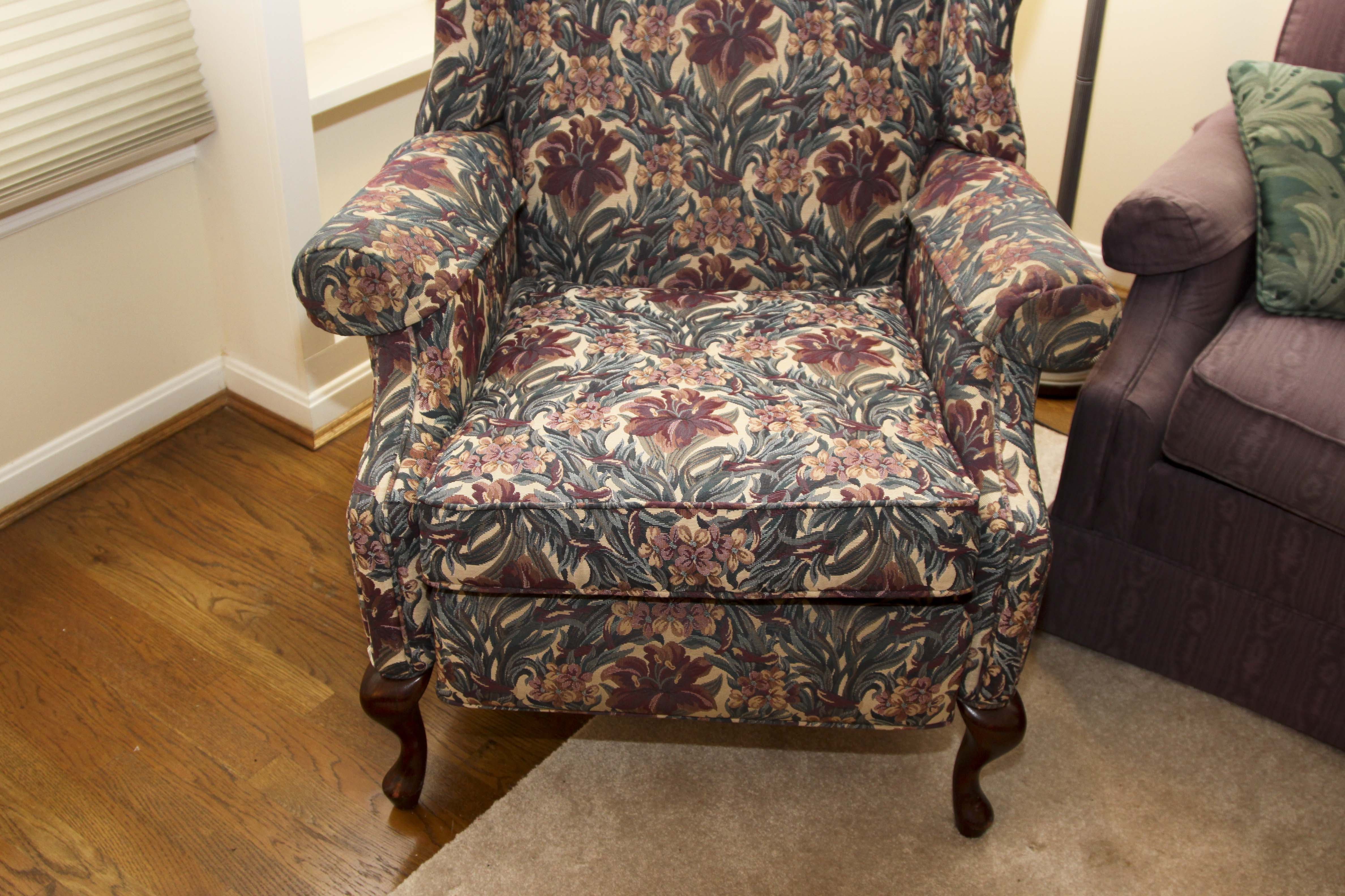 Queen Anne Style Recliner Chair by Norwalk Furniture