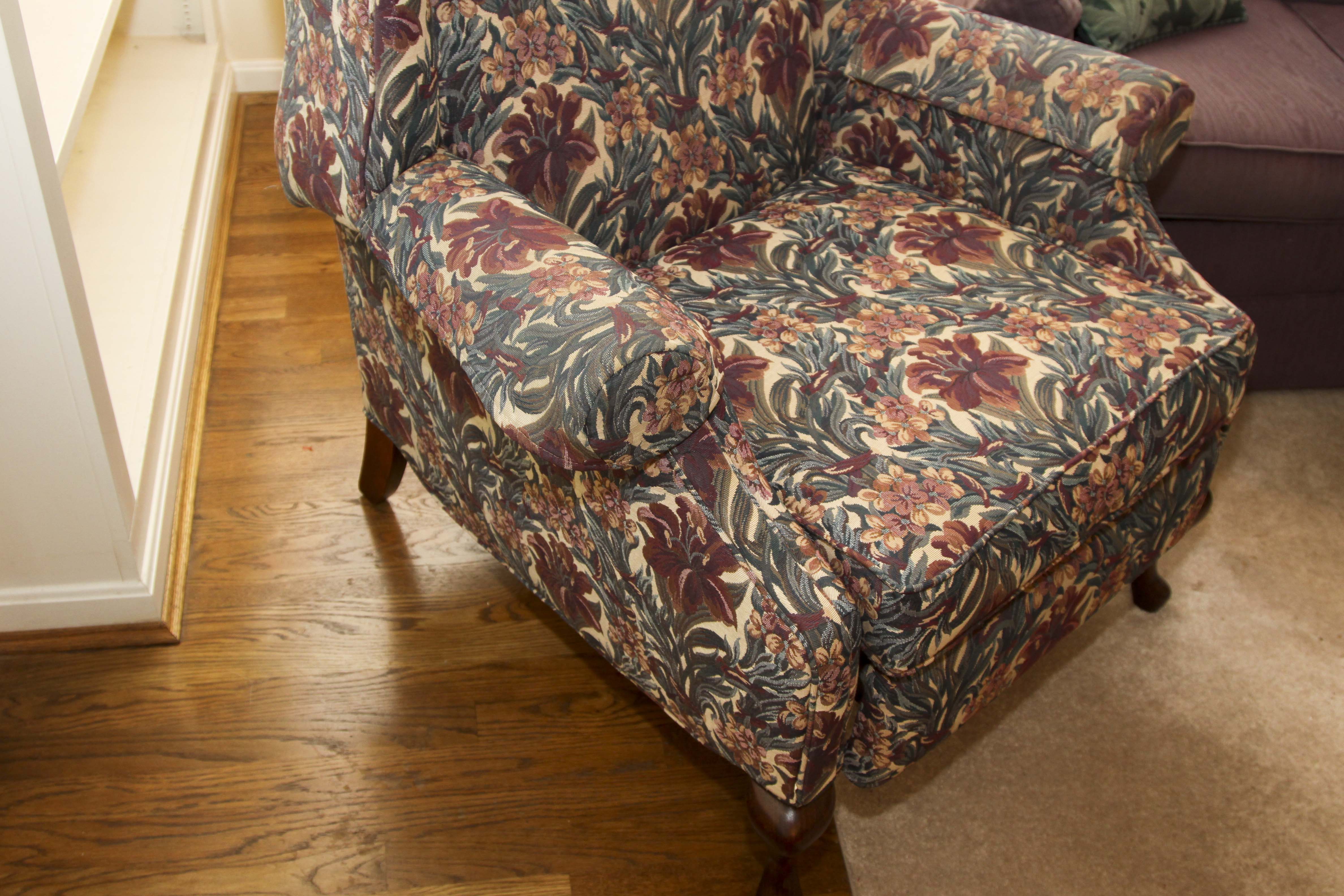 Queen Anne Style Recliner Chair by Norwalk Furniture