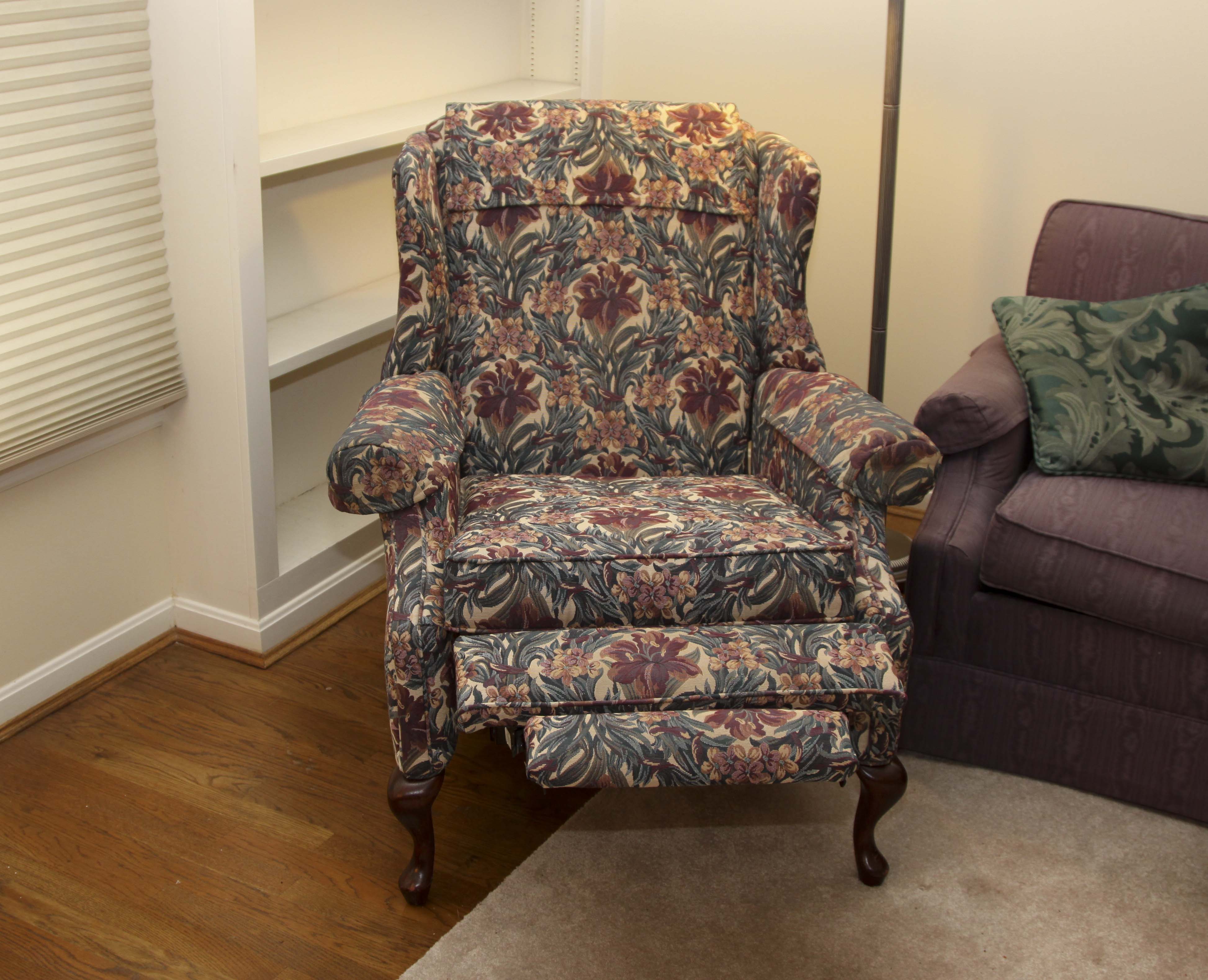 Queen Anne Style Recliner Chair by Norwalk Furniture