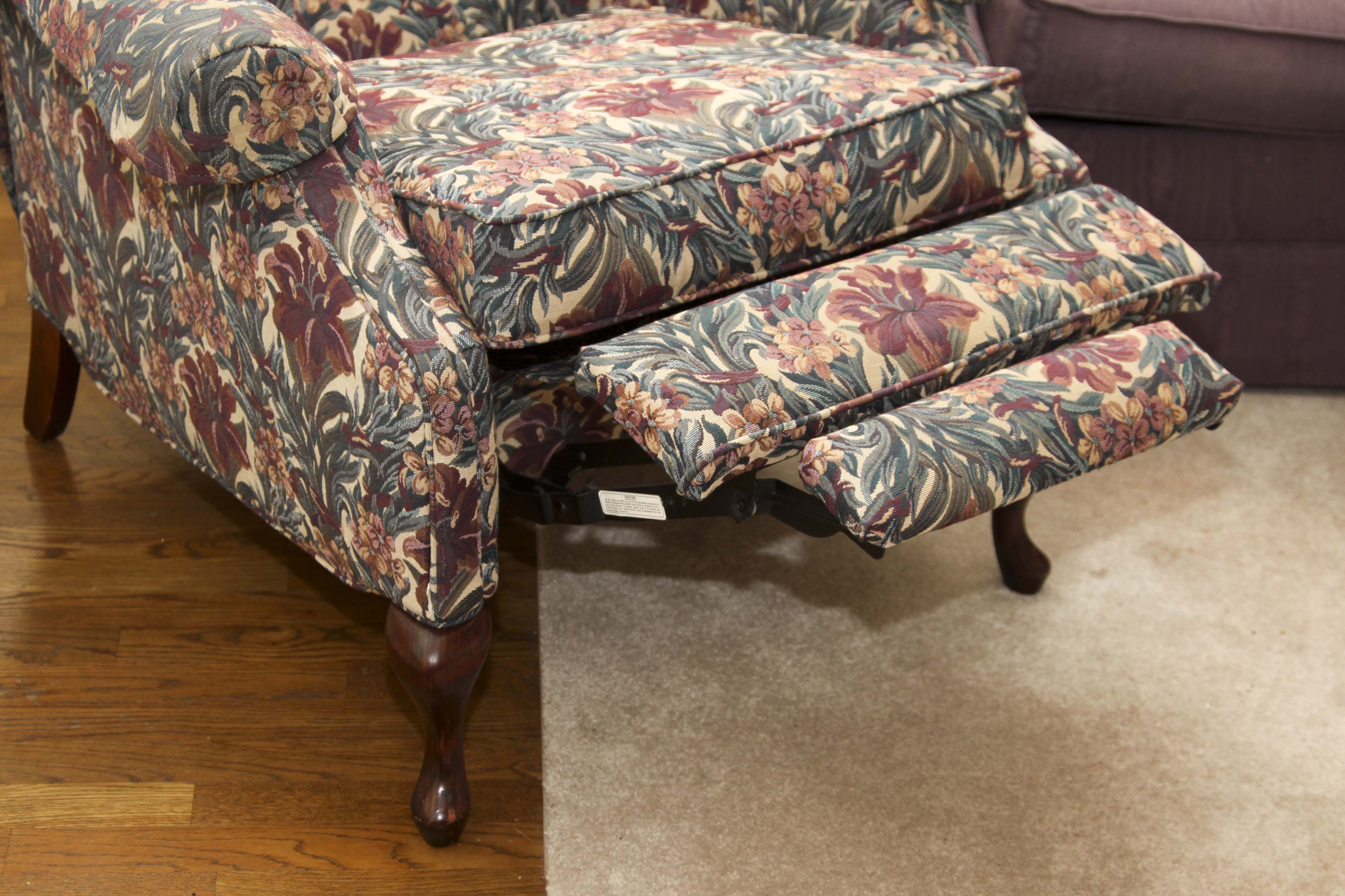 Queen Anne Style Recliner Chair by Norwalk Furniture