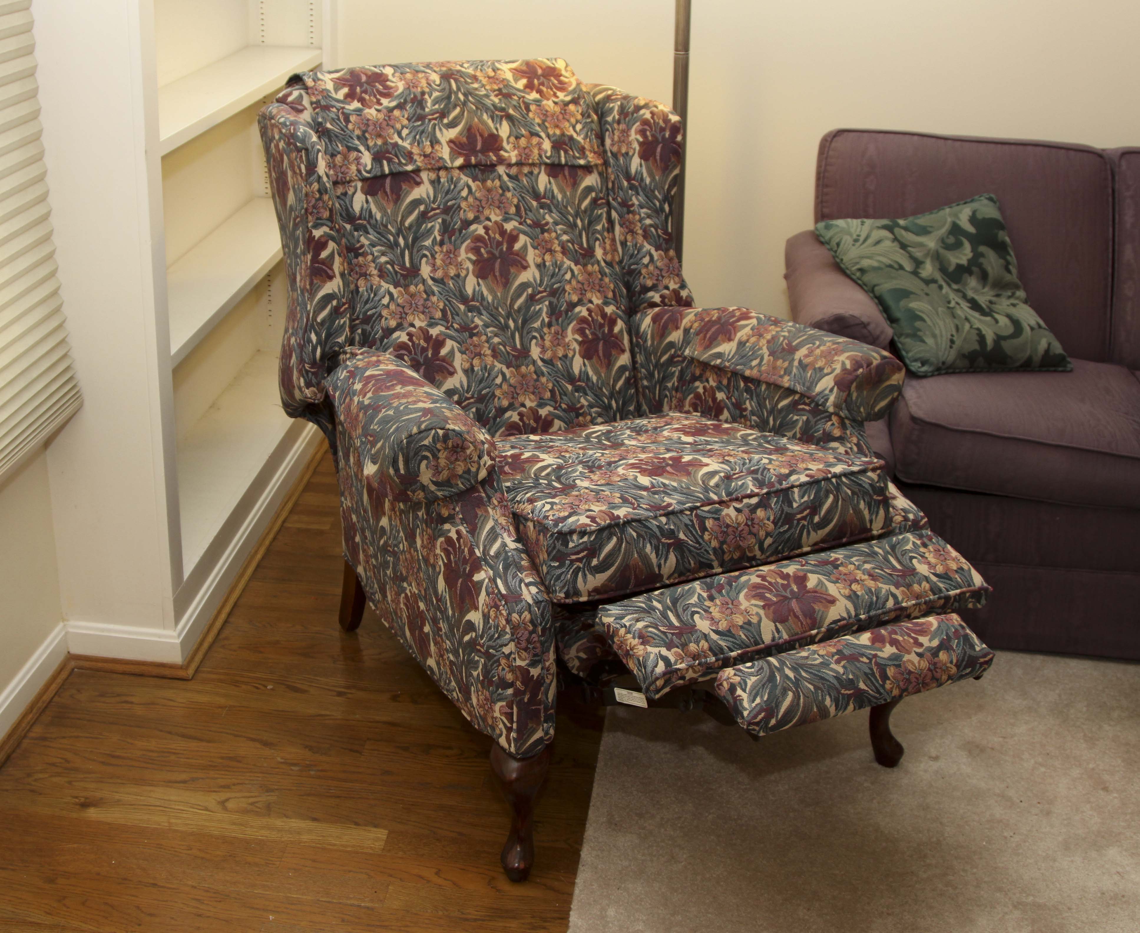 Queen Anne Style Recliner Chair by Norwalk Furniture
