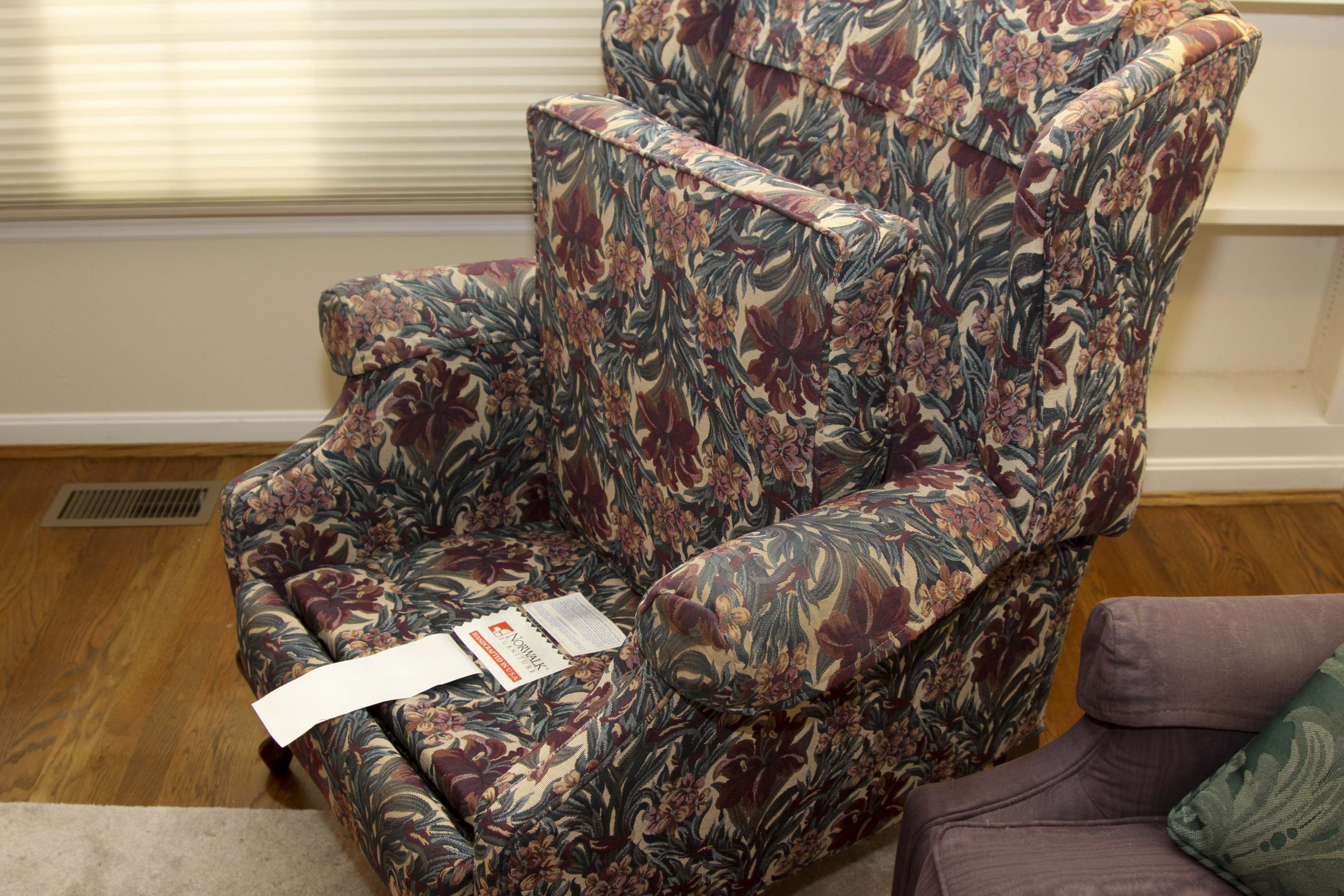 Queen Anne Style Recliner Chair by Norwalk Furniture