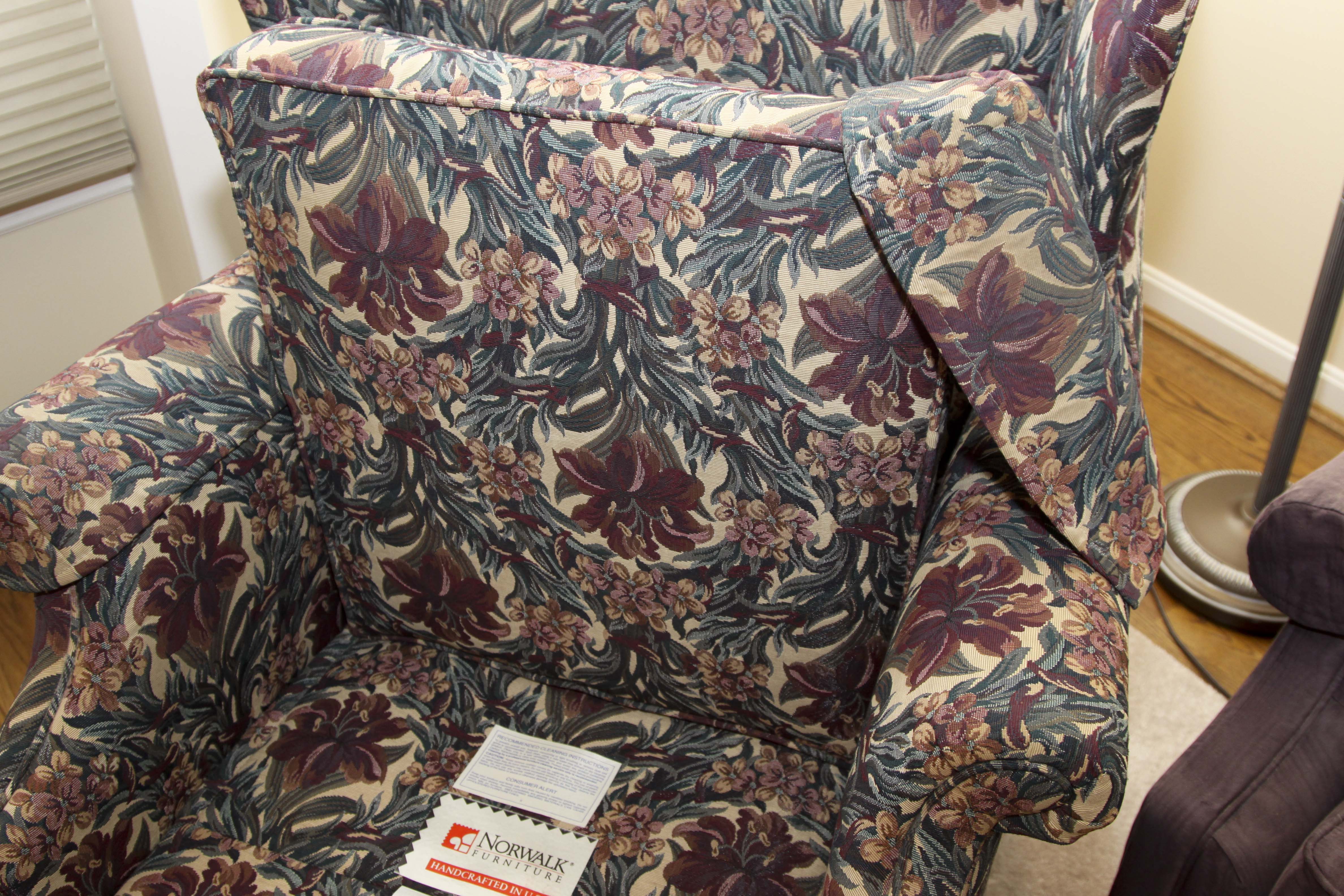 Queen Anne Style Recliner Chair by Norwalk Furniture