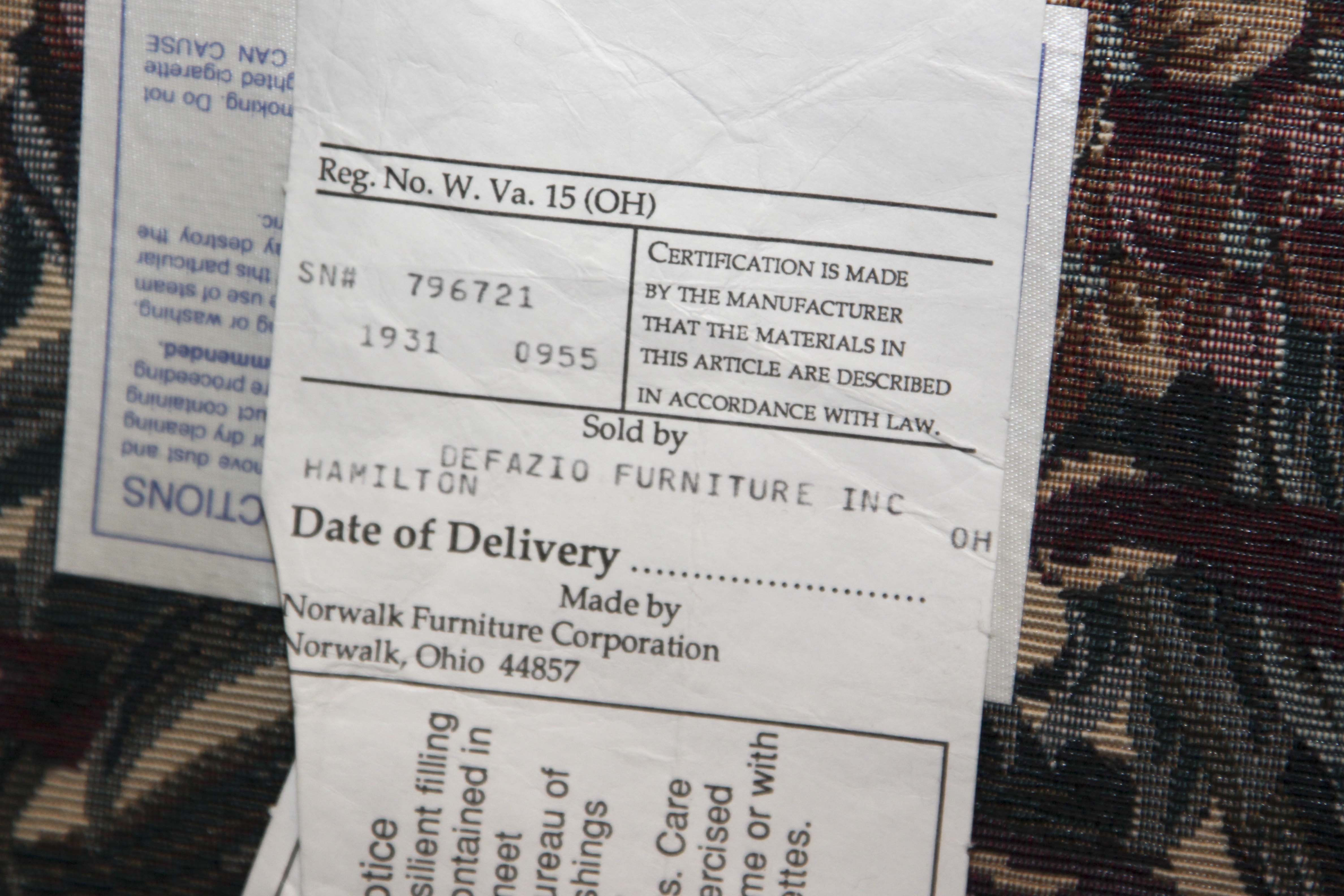 Queen Anne Style Recliner Chair by Norwalk Furniture