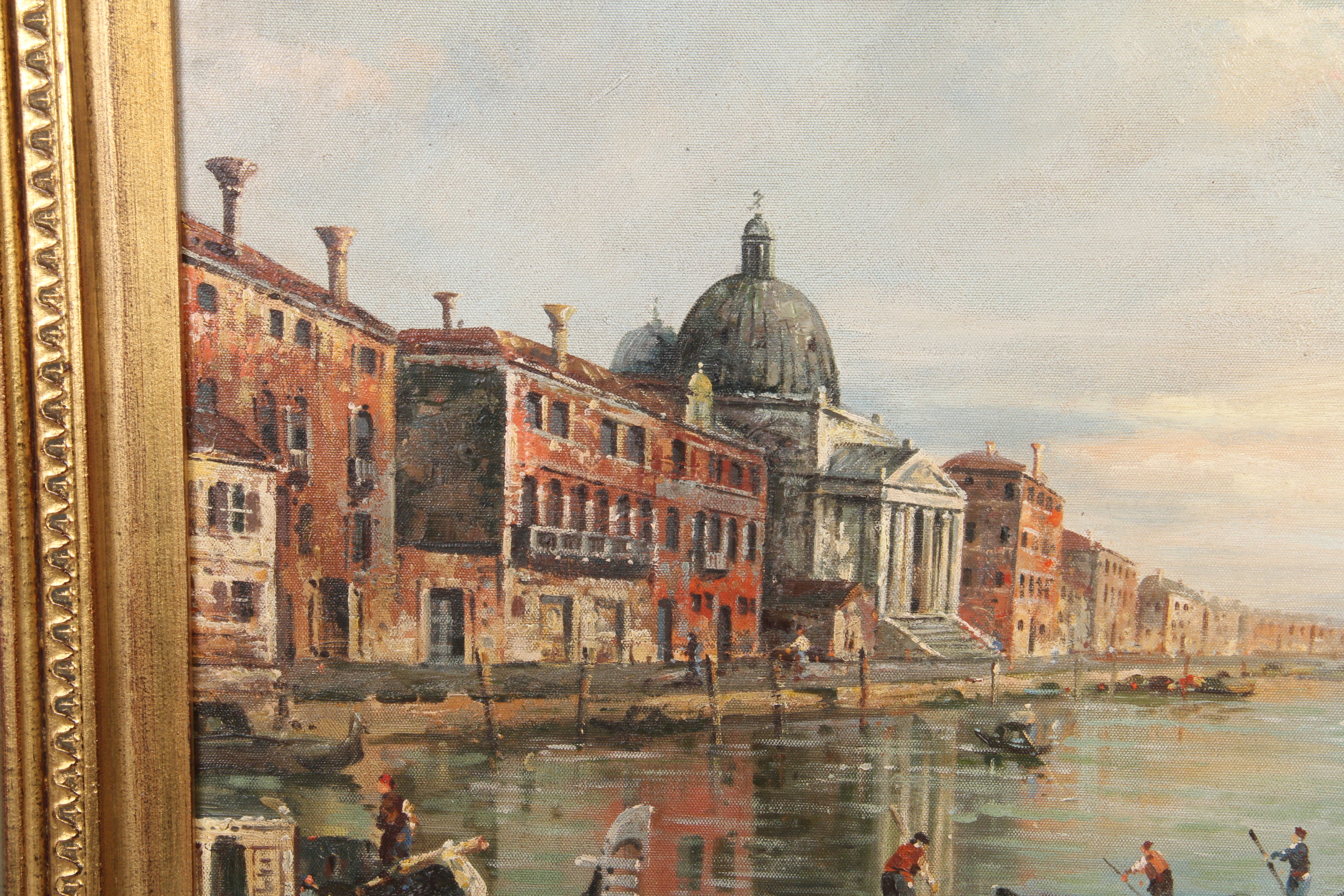 Reproduction Oil Painting of the canals of Venice by J. Lang Zhang