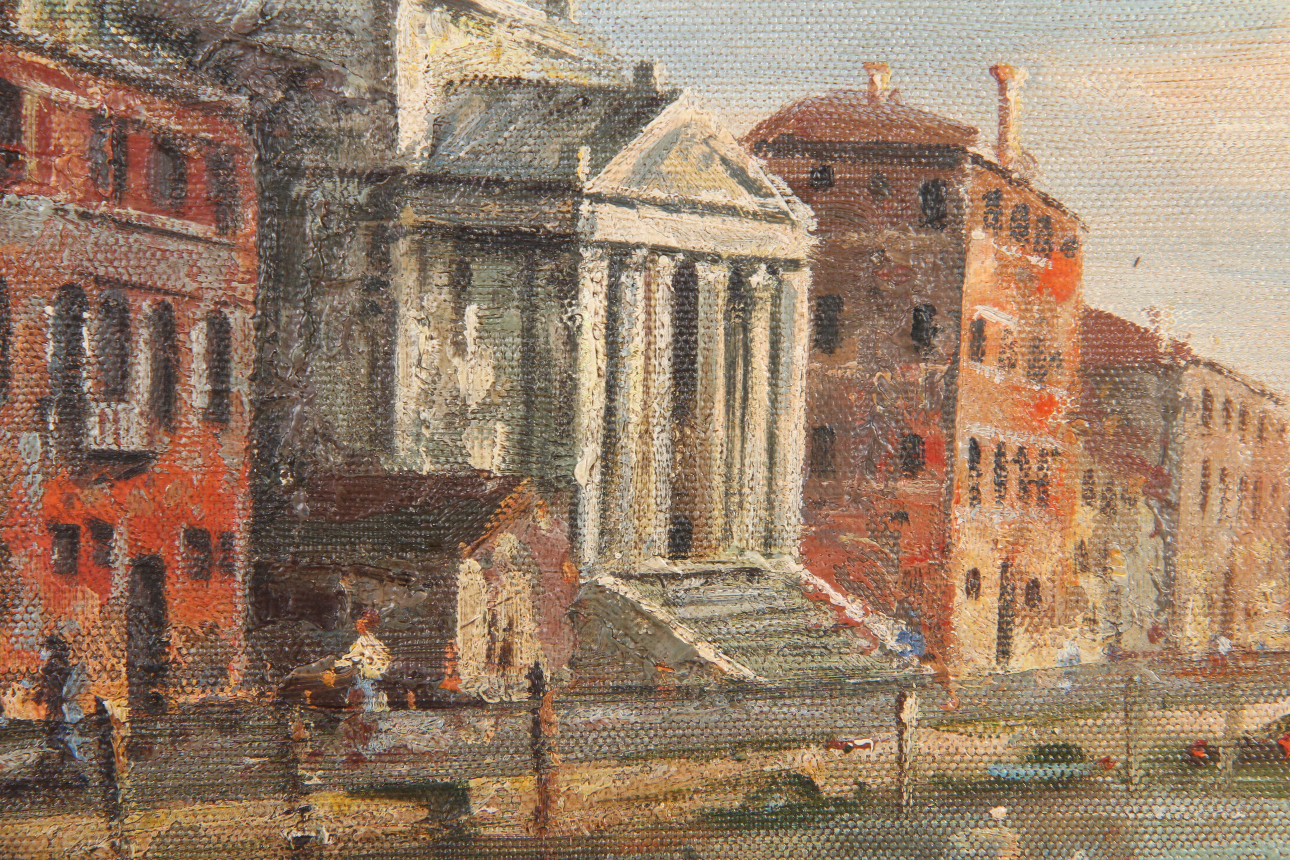 Reproduction Oil Painting of the canals of Venice by J. Lang Zhang