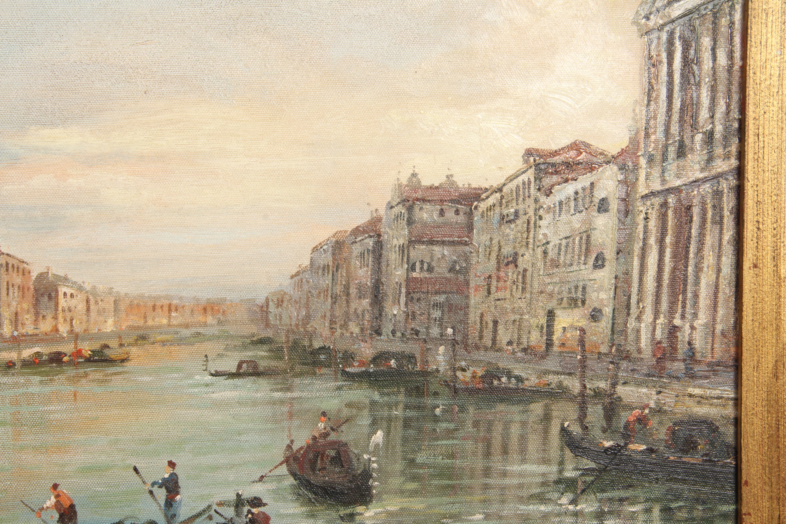Reproduction Oil Painting of the canals of Venice by J. Lang Zhang