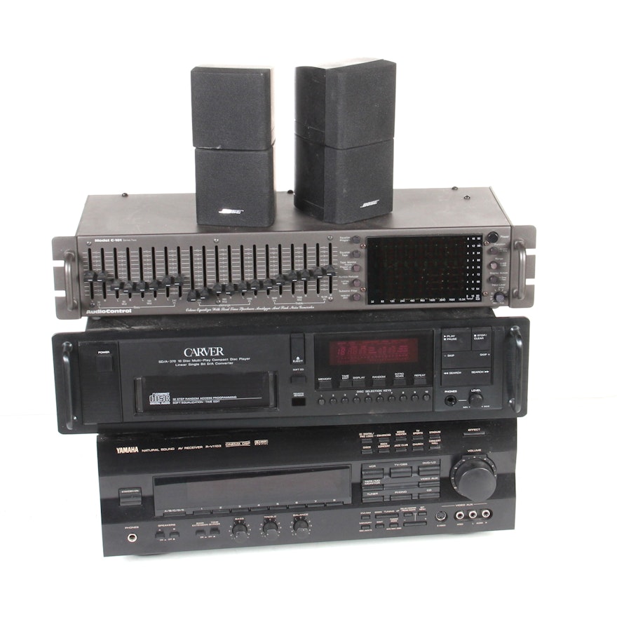 AudioControl Equalizer, Carver CD Changer, Yamaha Receiver, More