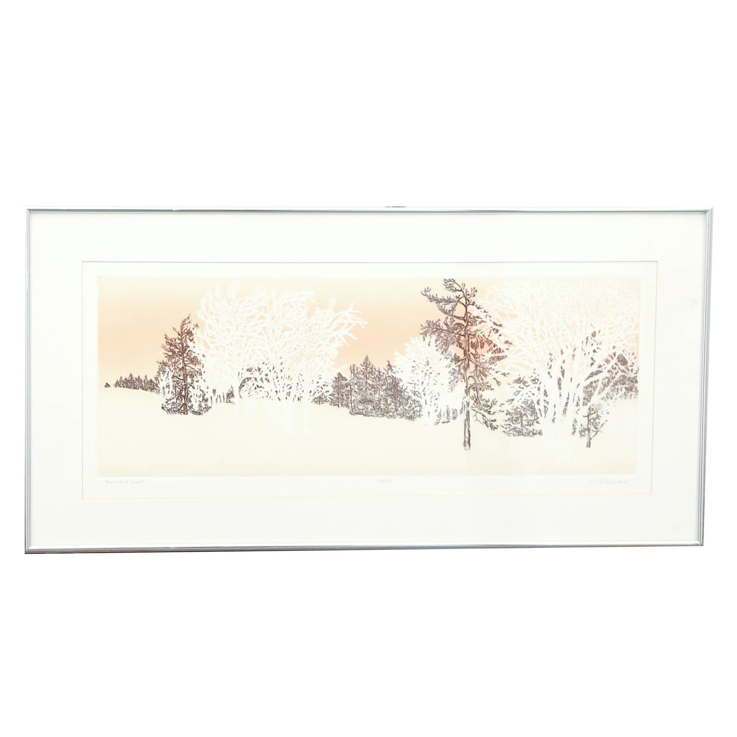 Barbara Dauman "Mountain Light" Signed Limited Edition Aquatint Etching