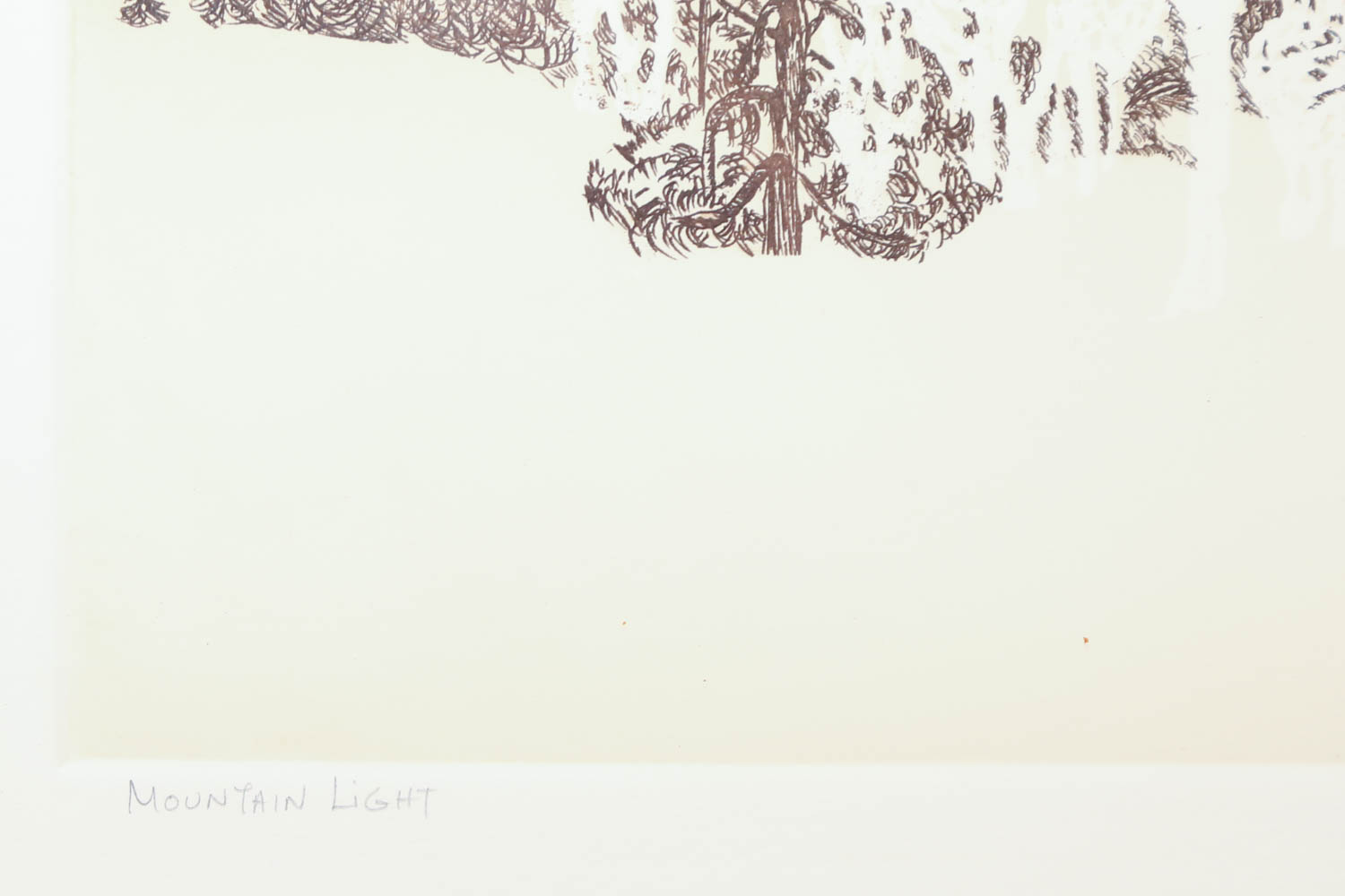 Barbara Dauman "Mountain Light" Signed Limited Edition Aquatint Etching