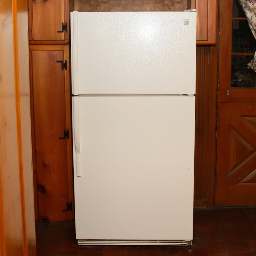 White Kenmore Refrigerator