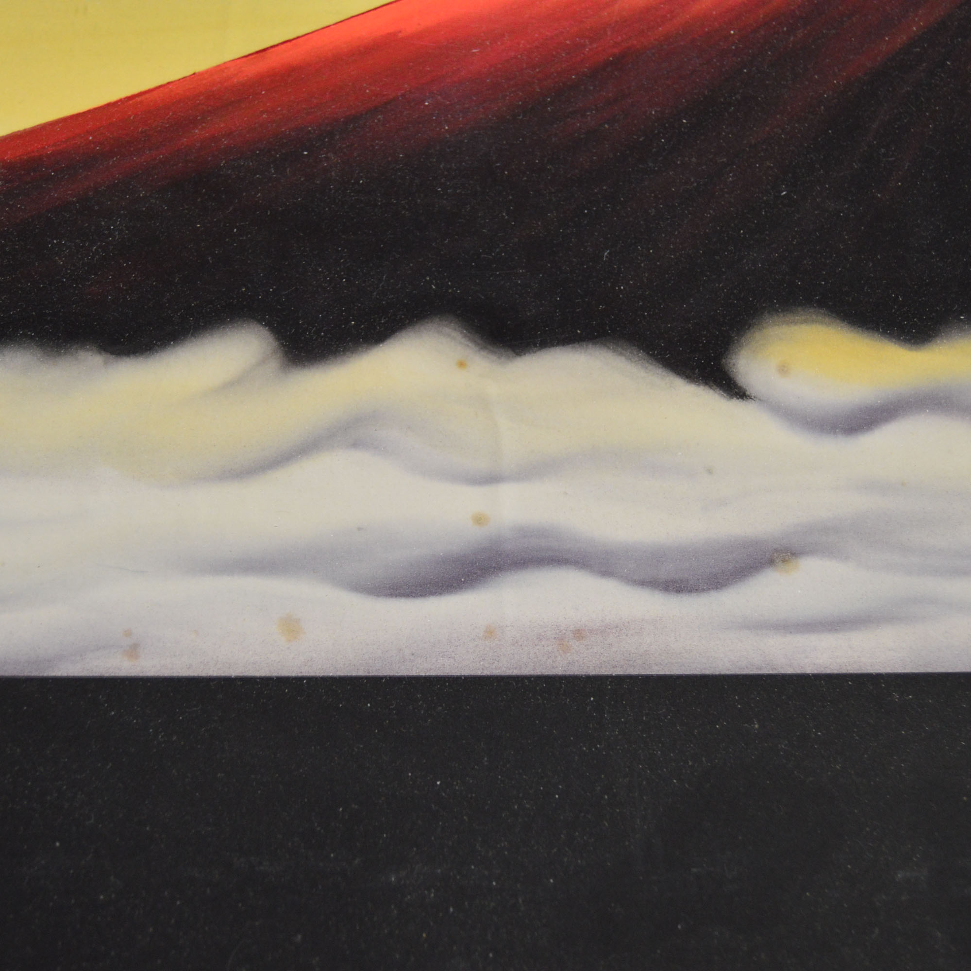 Yokoyama Misao Original Gouache "Aka-Fuji"