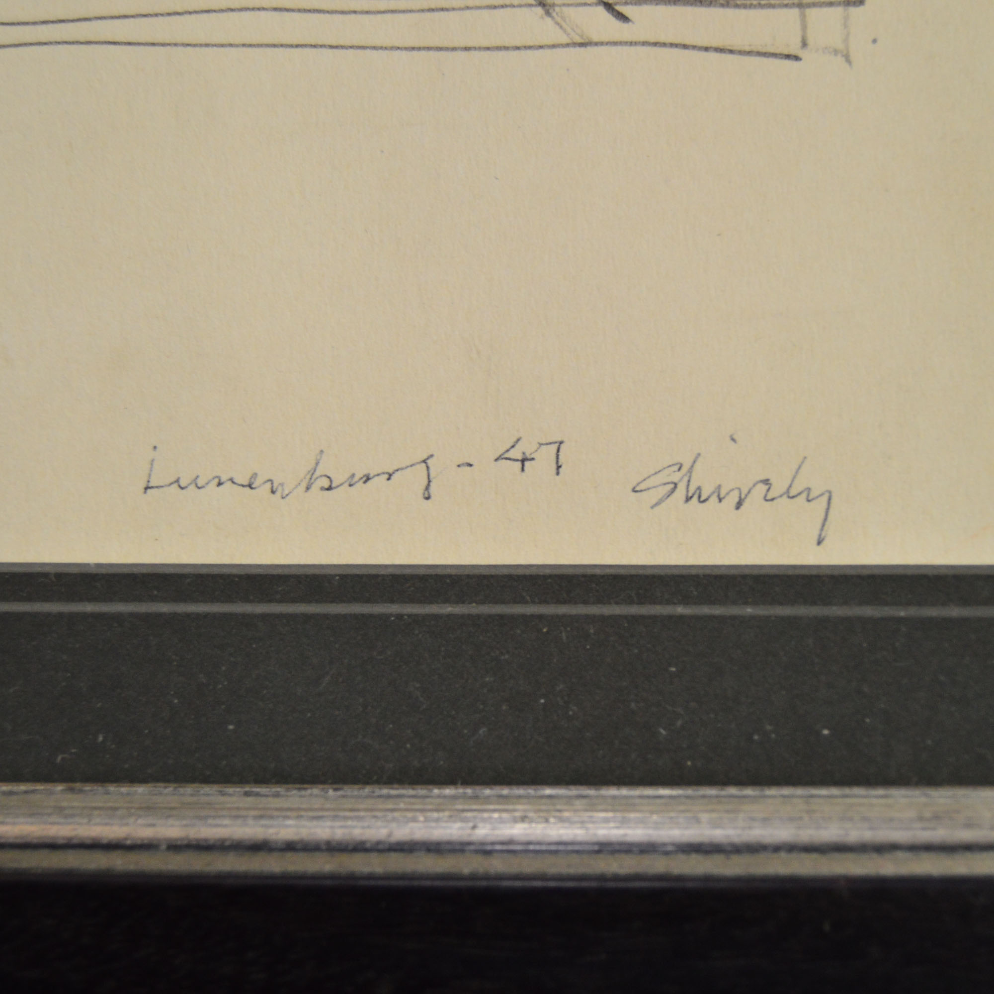 Signed Watercolor by Paul Shively, "Lunenburg" Circa 1947