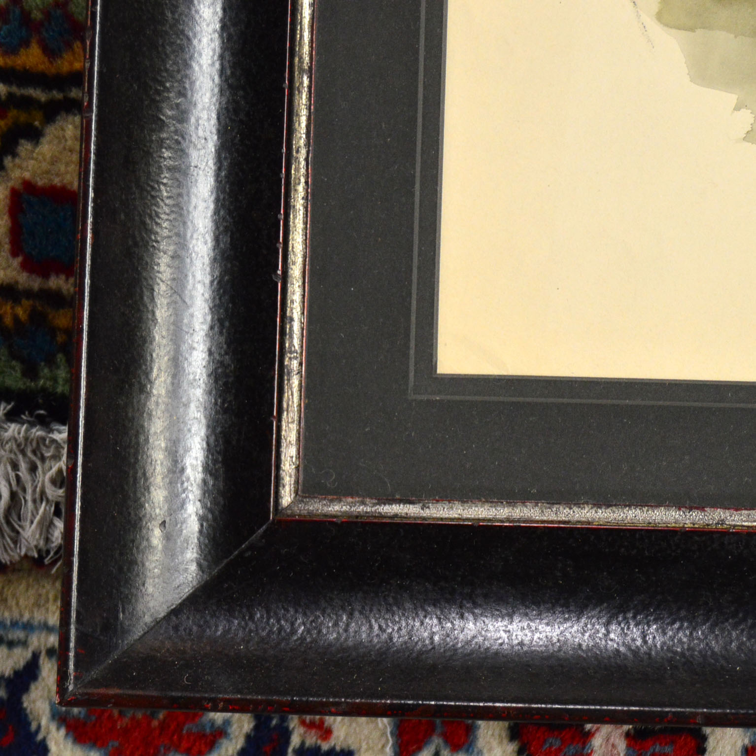 Paul Shively Original Watercolor Depicting A Shipping Yard