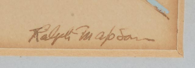 Ralph Apson Original Tempera Painting "Cable Car, San Francisco"