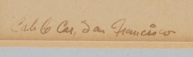 Ralph Apson Original Tempera Painting "Cable Car, San Francisco"