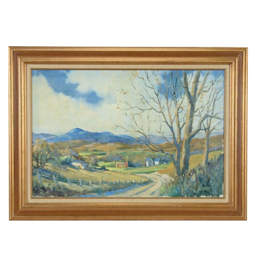 J. Quinn Original Oil Landscape Painting