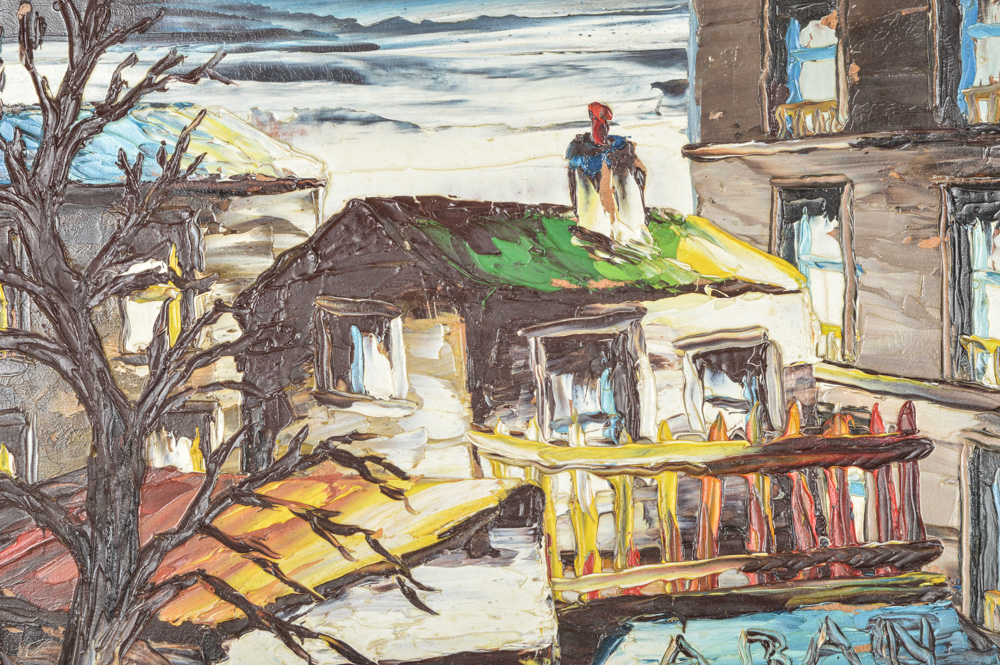 Signed Original Leo Schwarz-Abrys Oil on Board