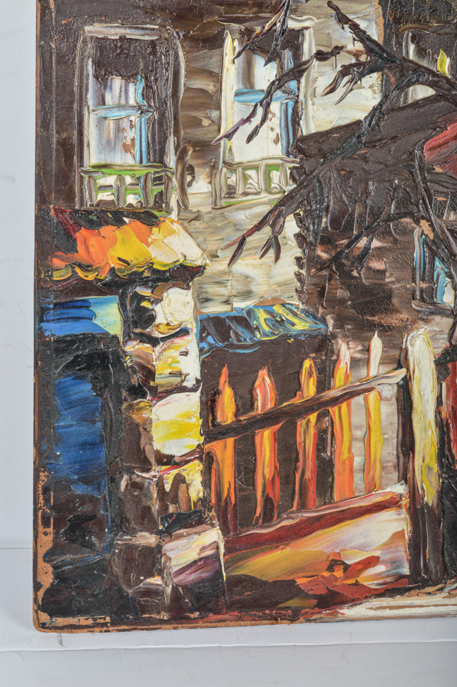 Signed Original Leo Schwarz-Abrys Oil on Board