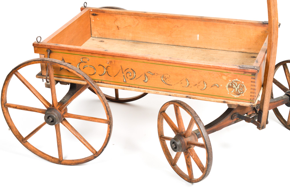 Circa 1890 Antique Wooden Express Wagon