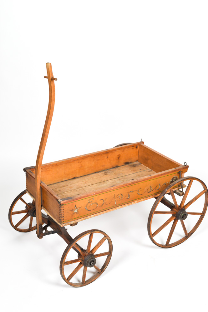 Circa 1890 Antique Wooden Express Wagon