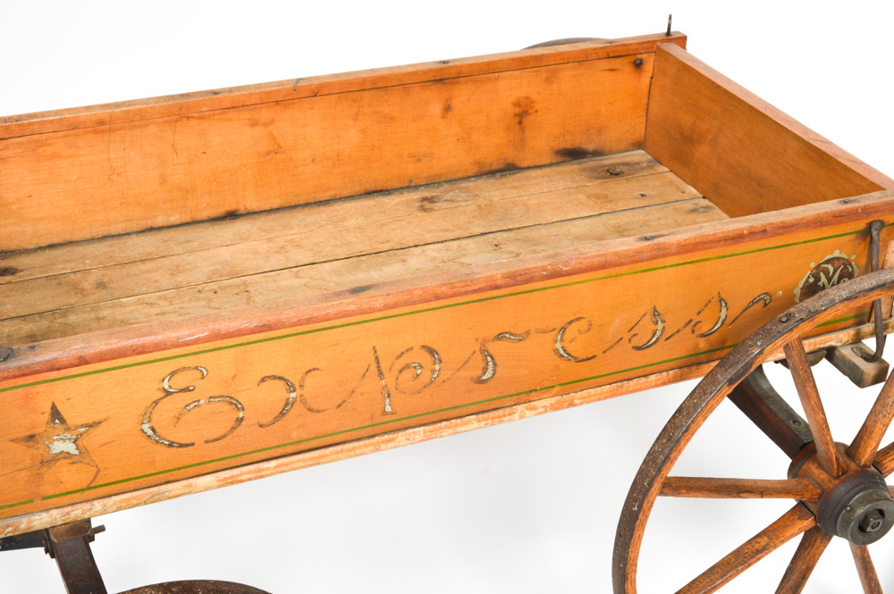 Circa 1890 Antique Wooden Express Wagon