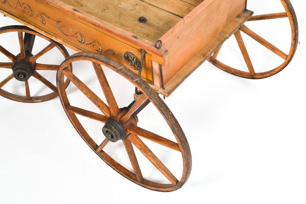 Circa 1890 Antique Wooden Express Wagon