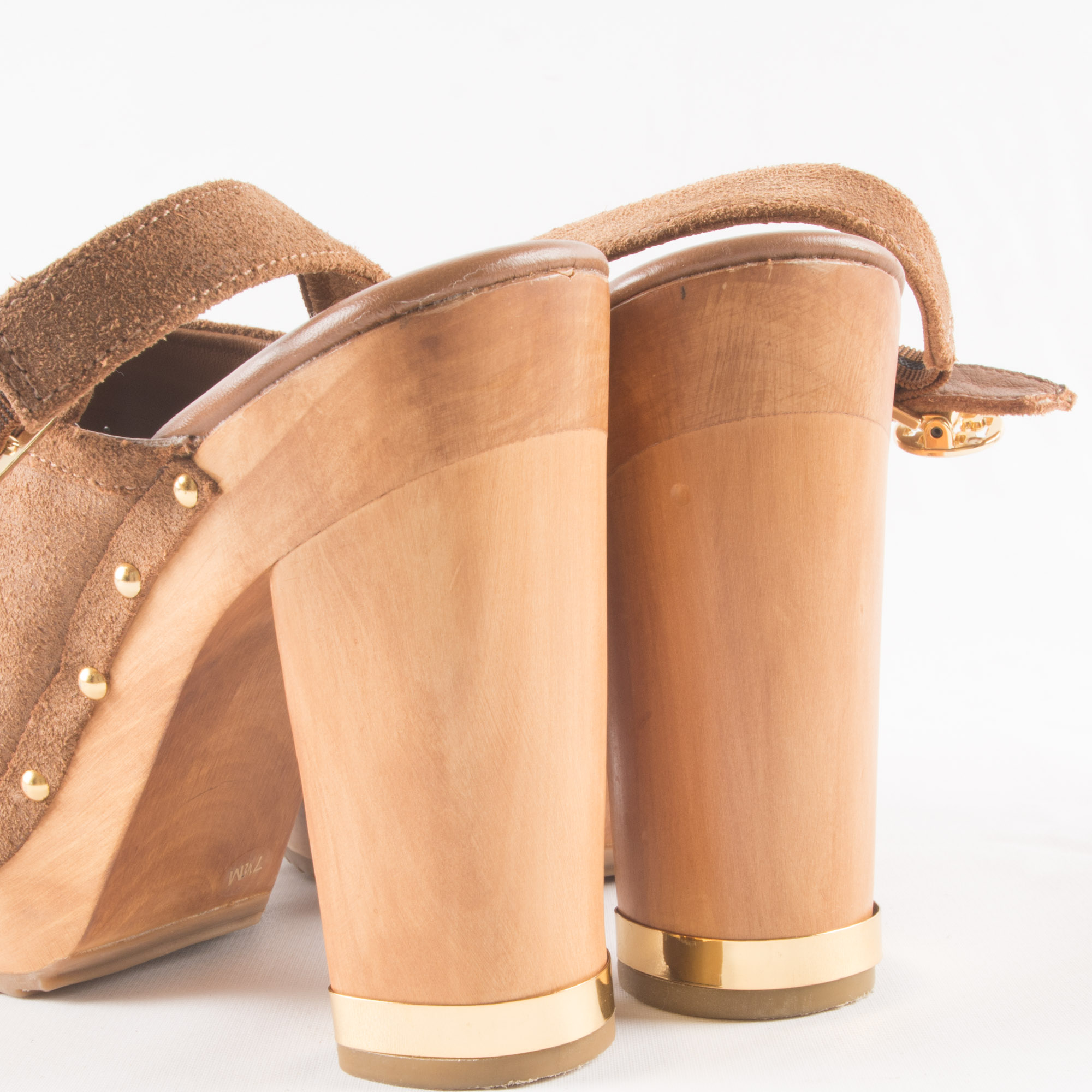 Tory Burch Platform Suede Clogs