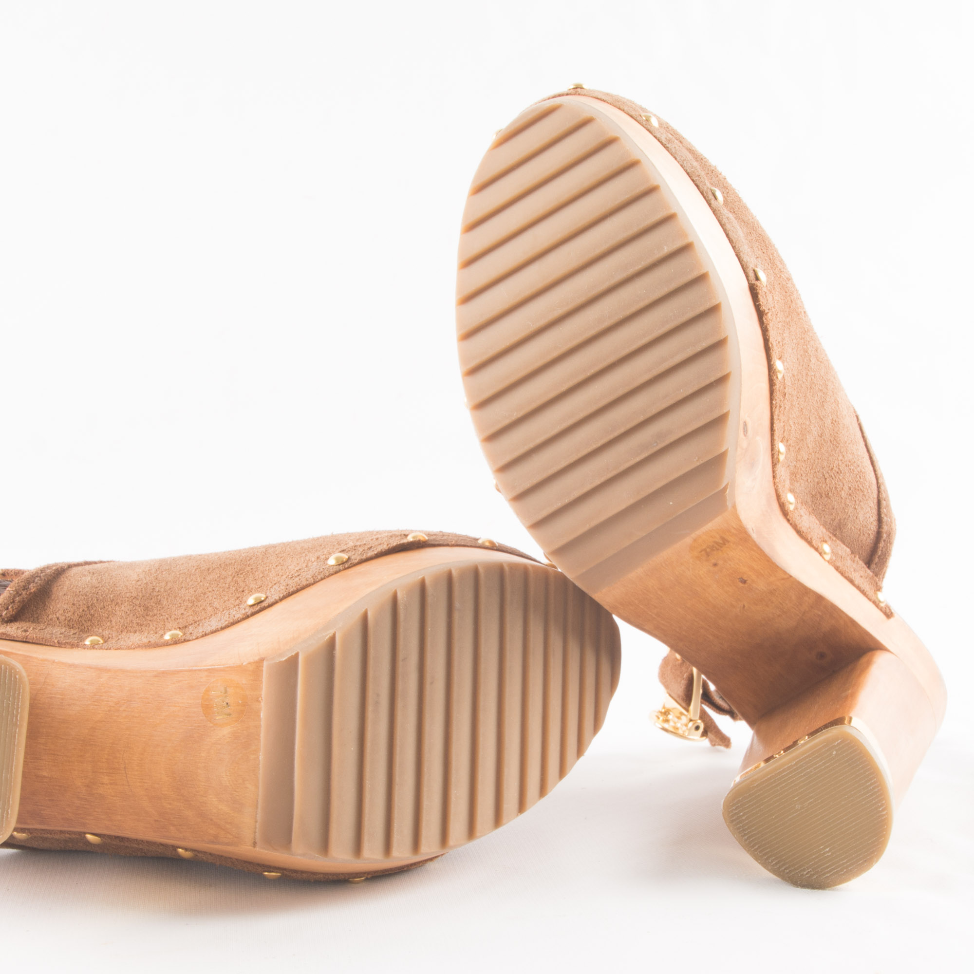 Tory Burch Platform Suede Clogs