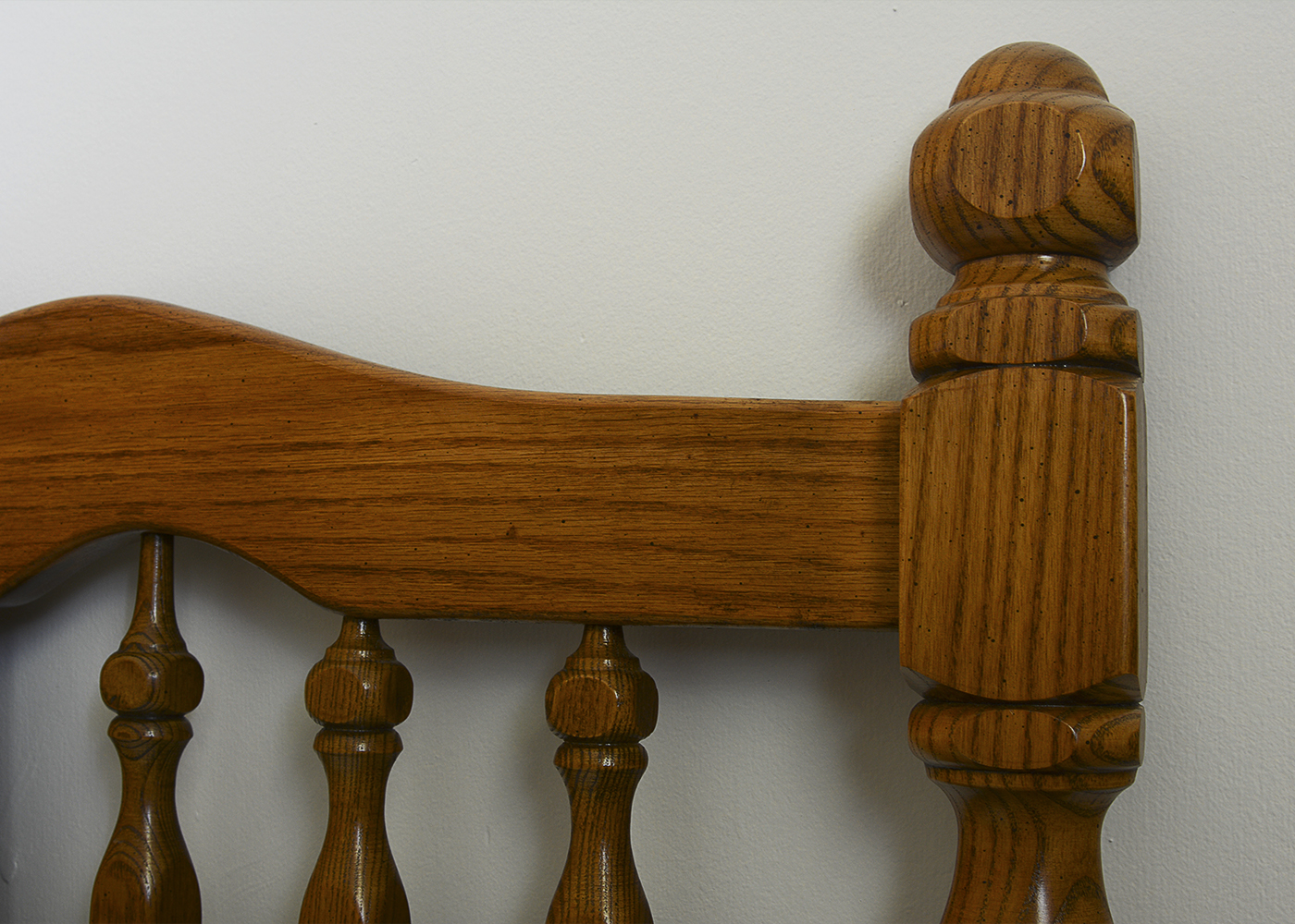 Vintage Oak Queen Sized Headboard and Frame