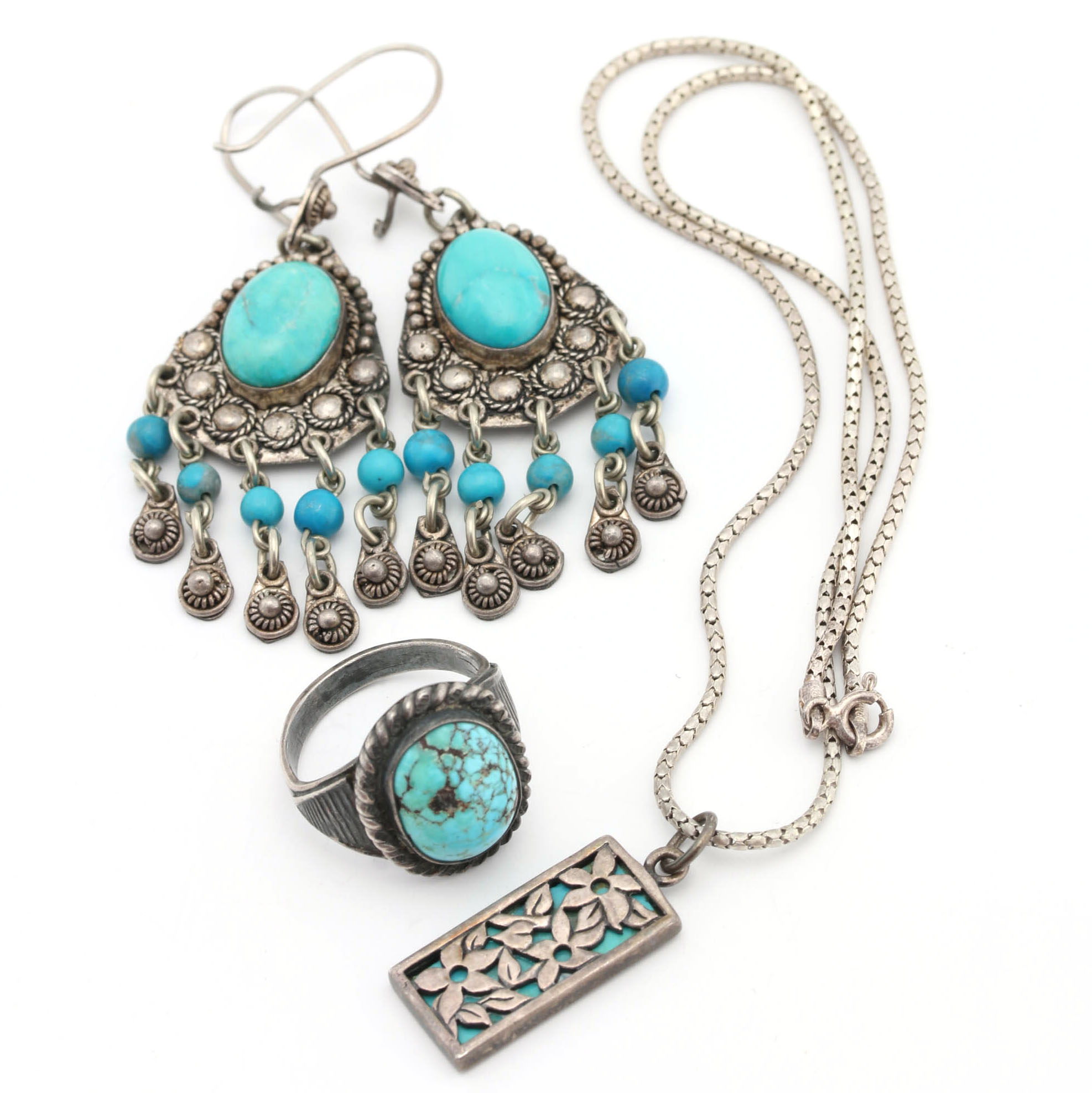 Sterling Silver Turquoise Jewelry Collection