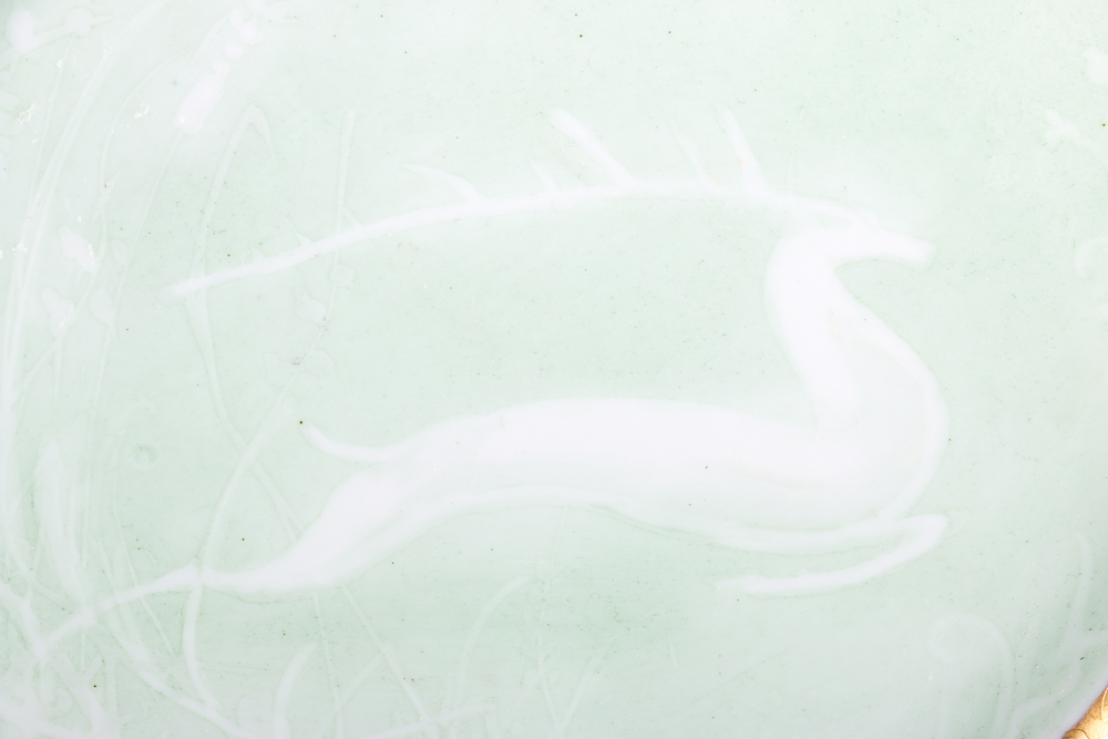 Czech Gold Plated Ceramic Tray