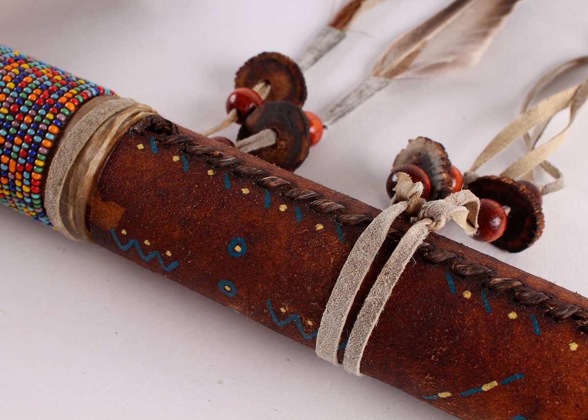 Native American Indian Ornamental Jaw Bone Tomahawk