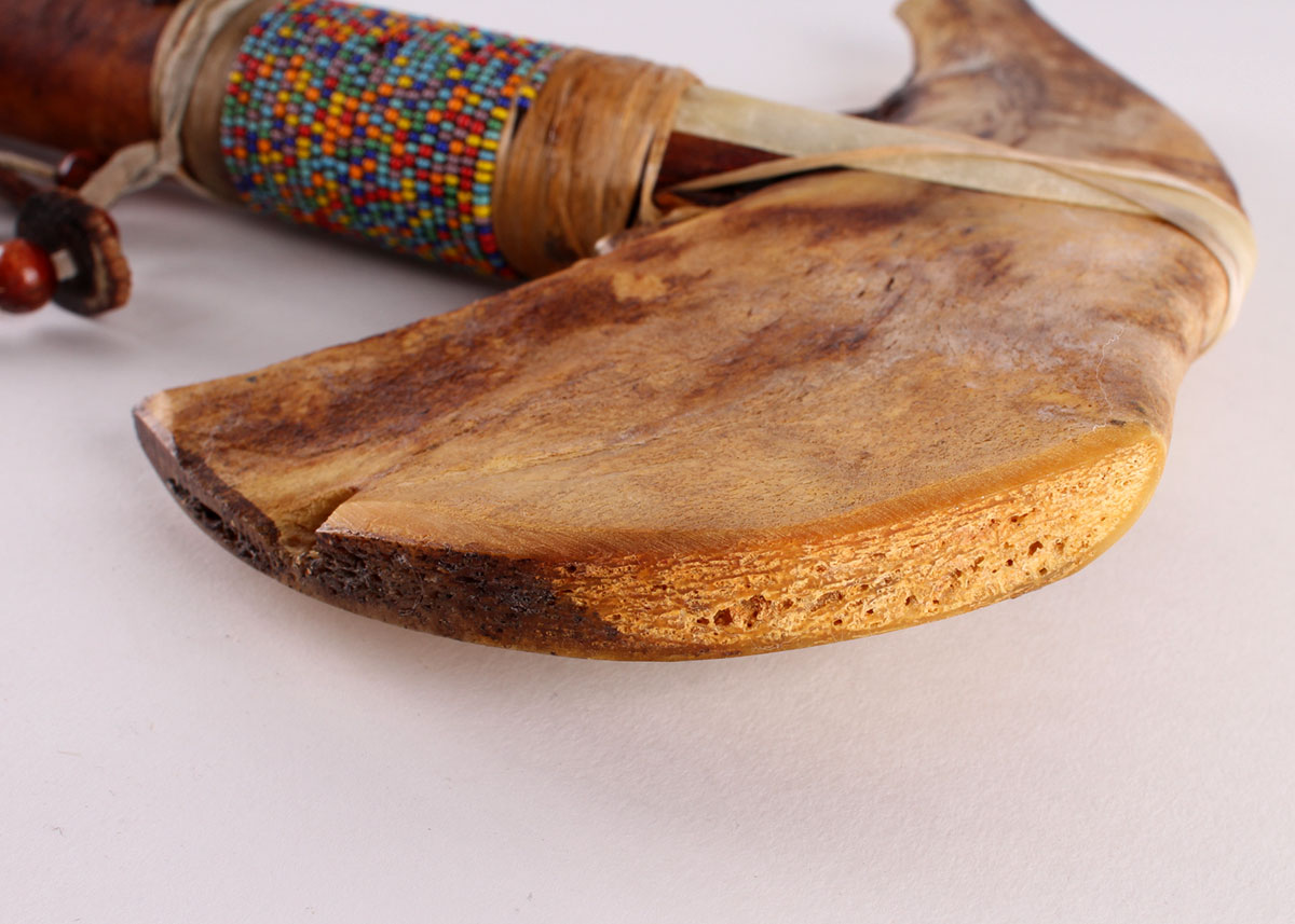 Native American Indian Ornamental Jaw Bone Tomahawk