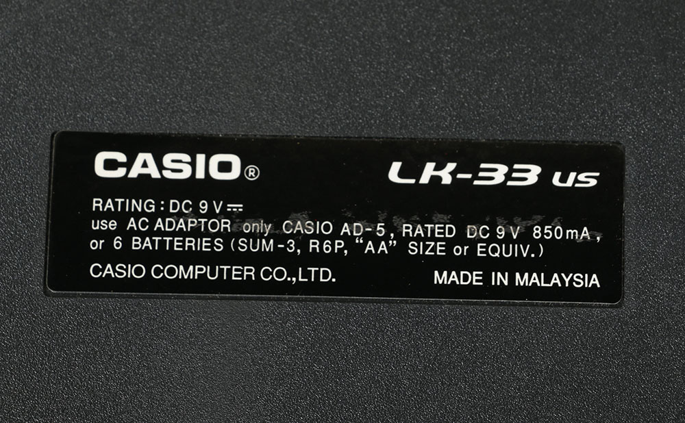 Casio LK-33 Electronic Keyboard