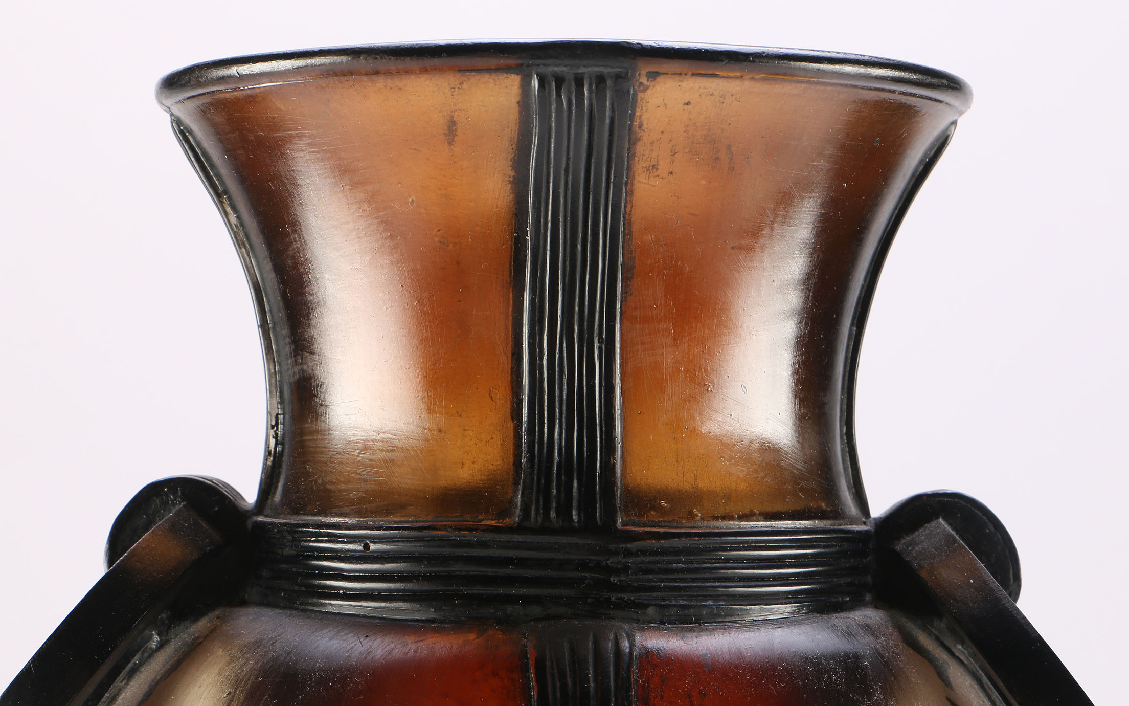 Translucent Resin Amphora Vase With Stand