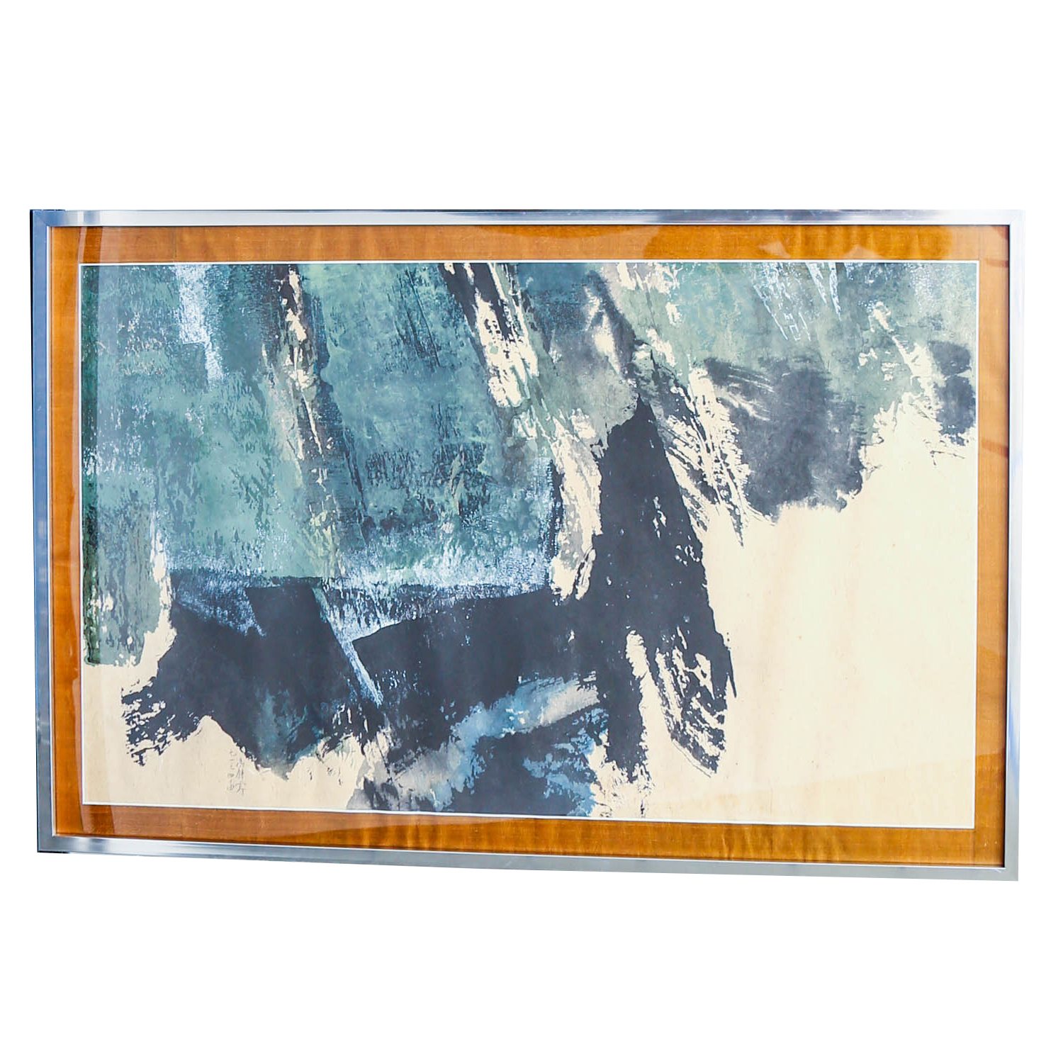 Fong Chung Ray "1971-44" Signed Chinese Ink and Acrylic Original Painting