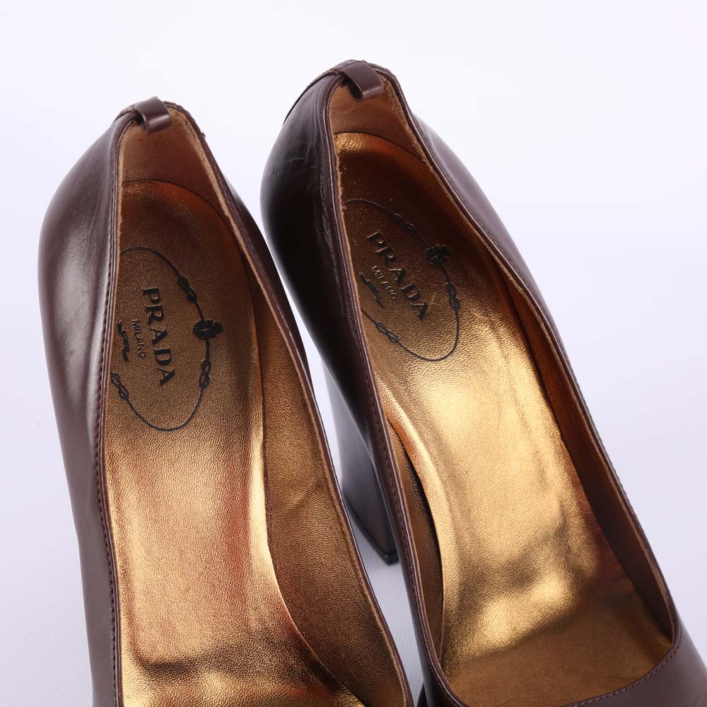 Prada Leather Platforms